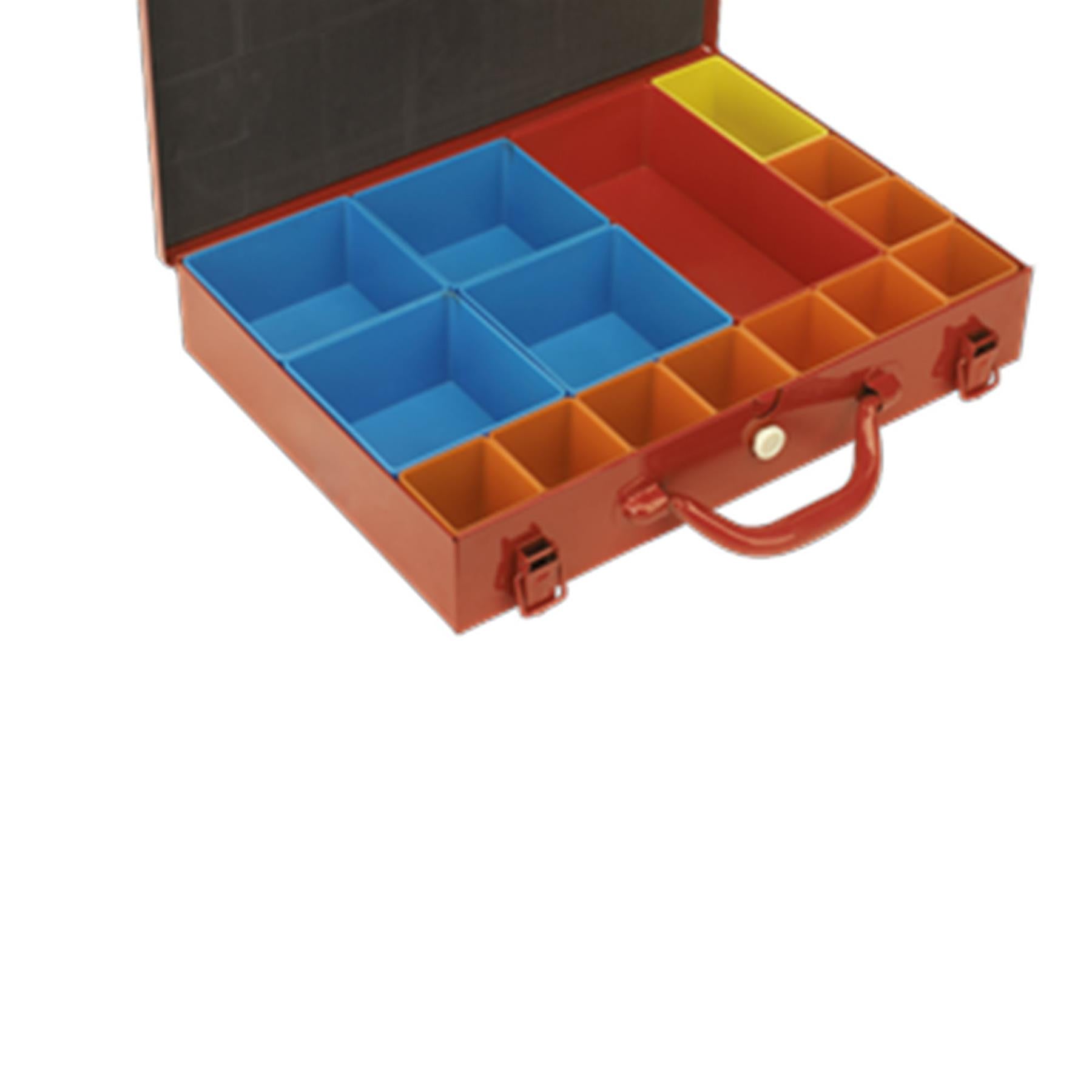 Sealey Metal Case with 15 Storage Bins