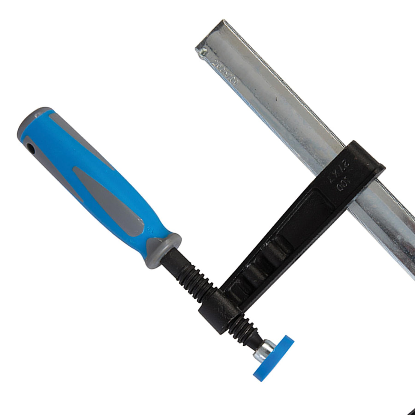 F-Clamp Heavy Duty (Deep Capacity) 200 X 100mm High Impact Soft-Grip Handles