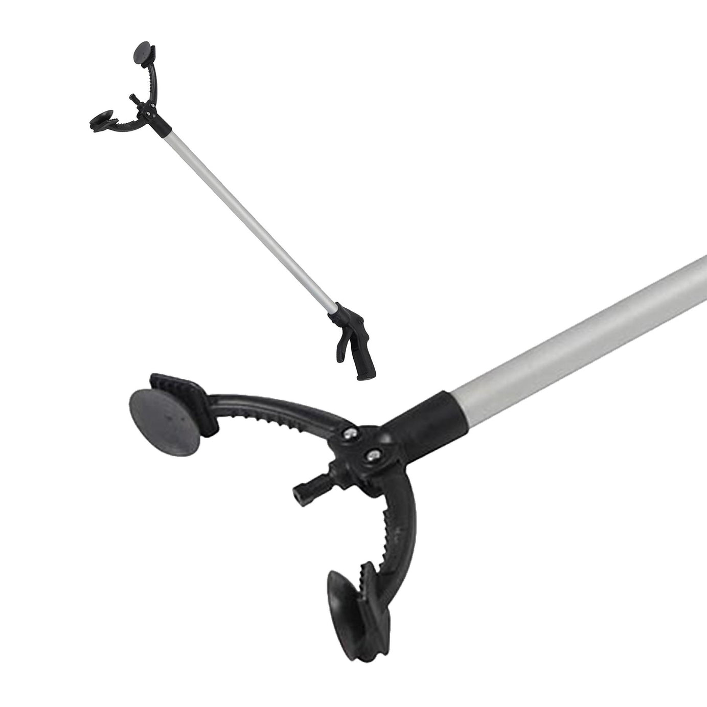 Expert Litter Picker 870mm Rubber-Tipped Gripping Claw Anti-Rust Aluminium