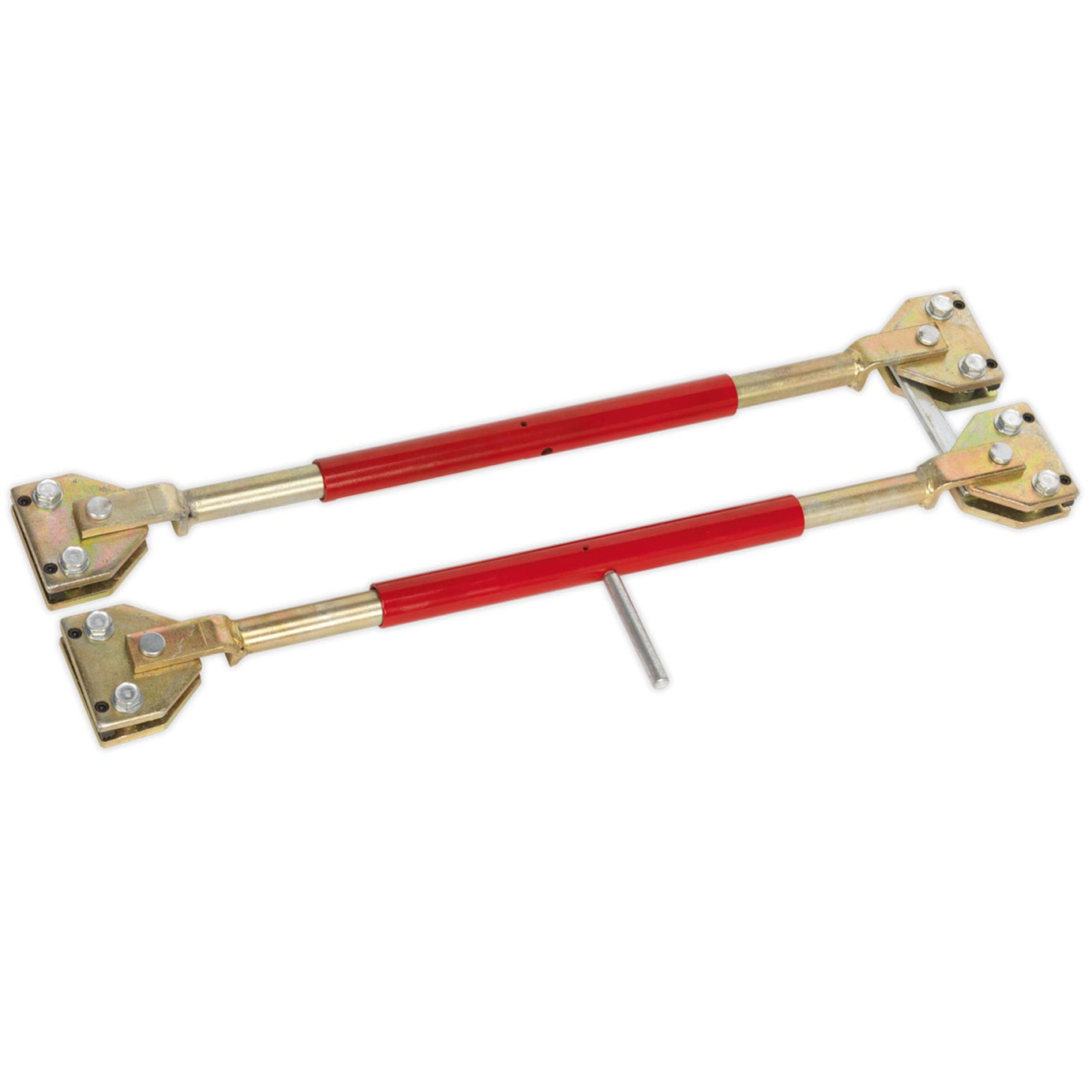 Sealey Door Restraining Bars Pack of 2  Steel Tube and heavy jaw assemblies