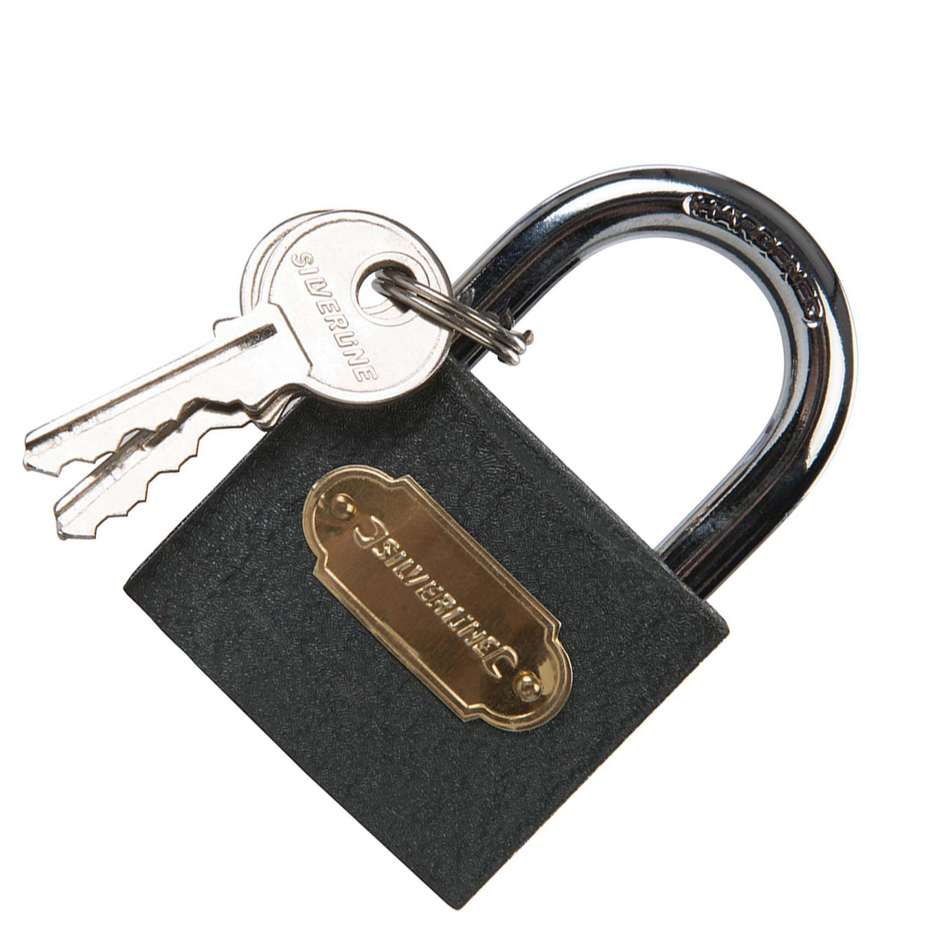 Iron Padlock Keyed Chrome Plated & Hard Steel Shackle With 2 Keys Each 6Pk 50mm