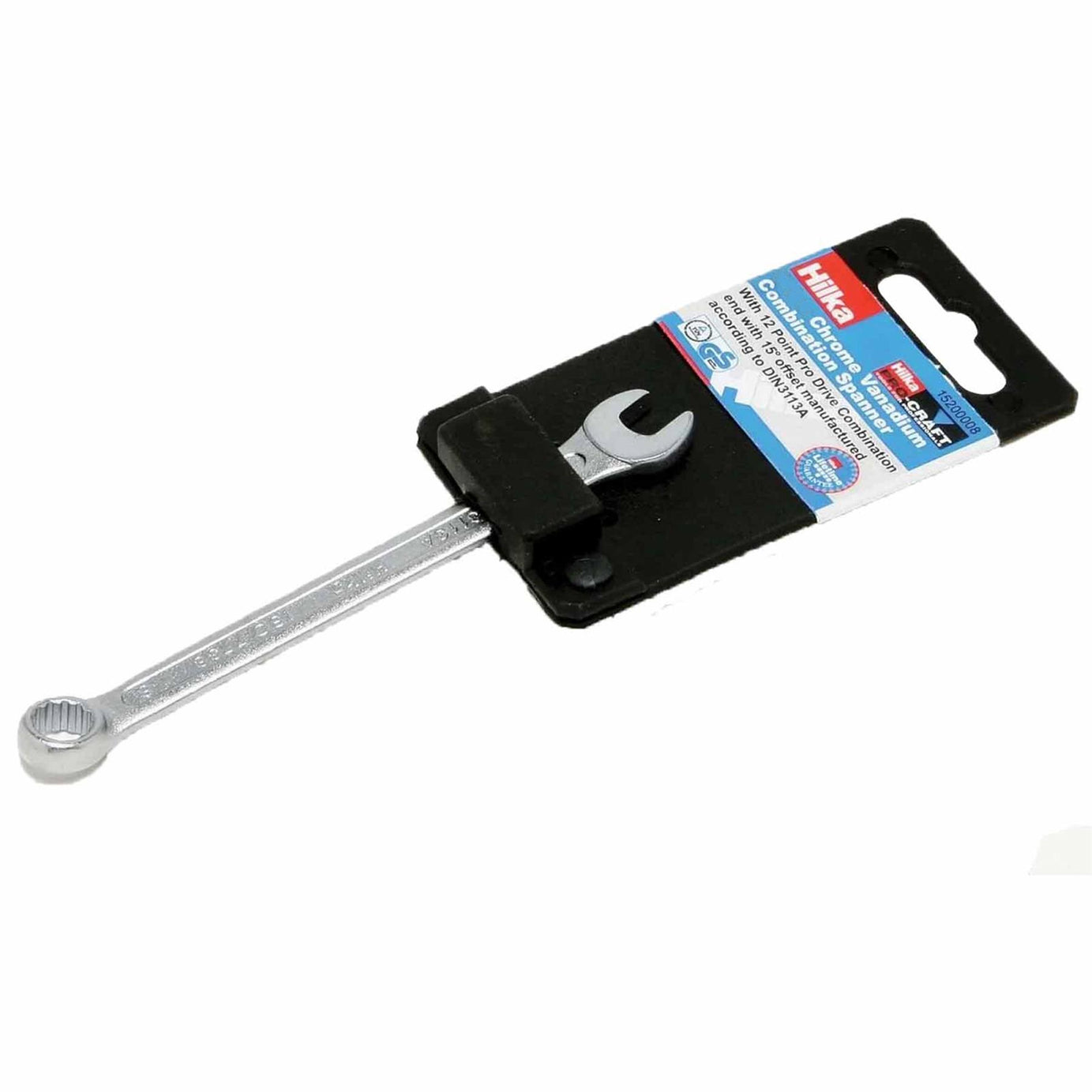 Hilka 9mm Combination Spanner Chrome Vanadium