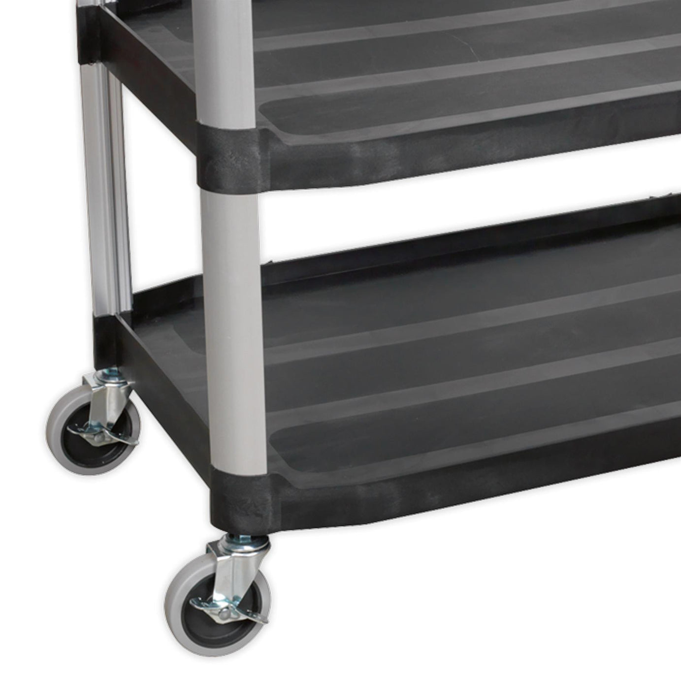 Sealey Workshop Trolley 3-Level Composite  40kg capacity per shelf