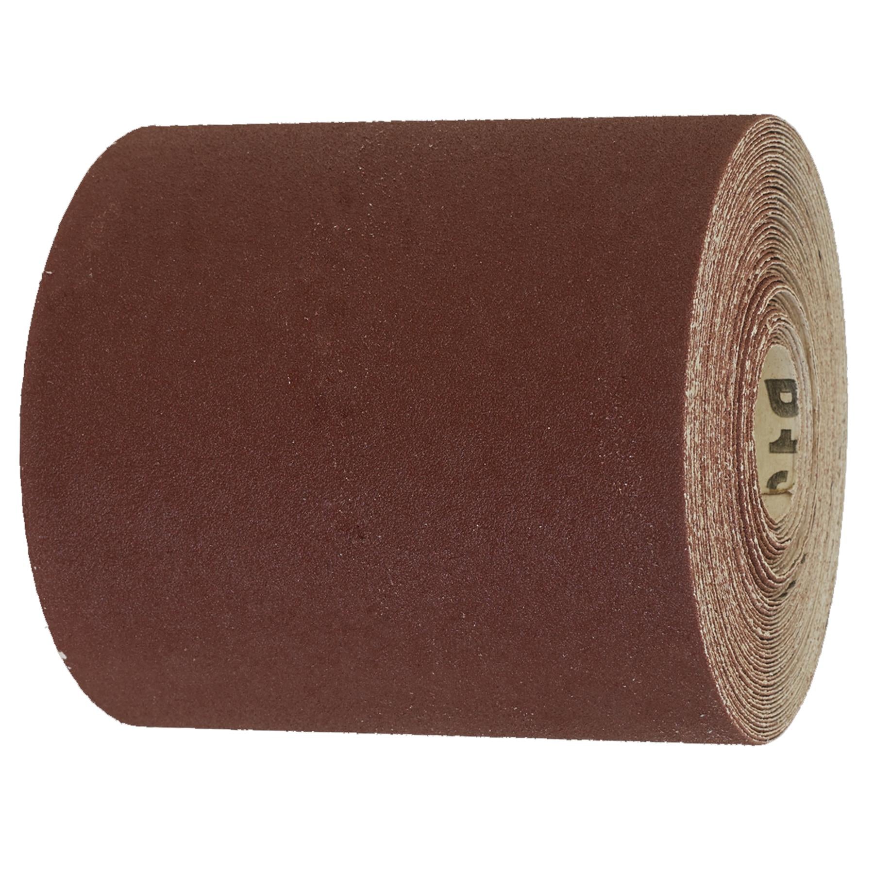 Production Sanding Roll 115mm x 10m - Fine 120Grit. Sealey