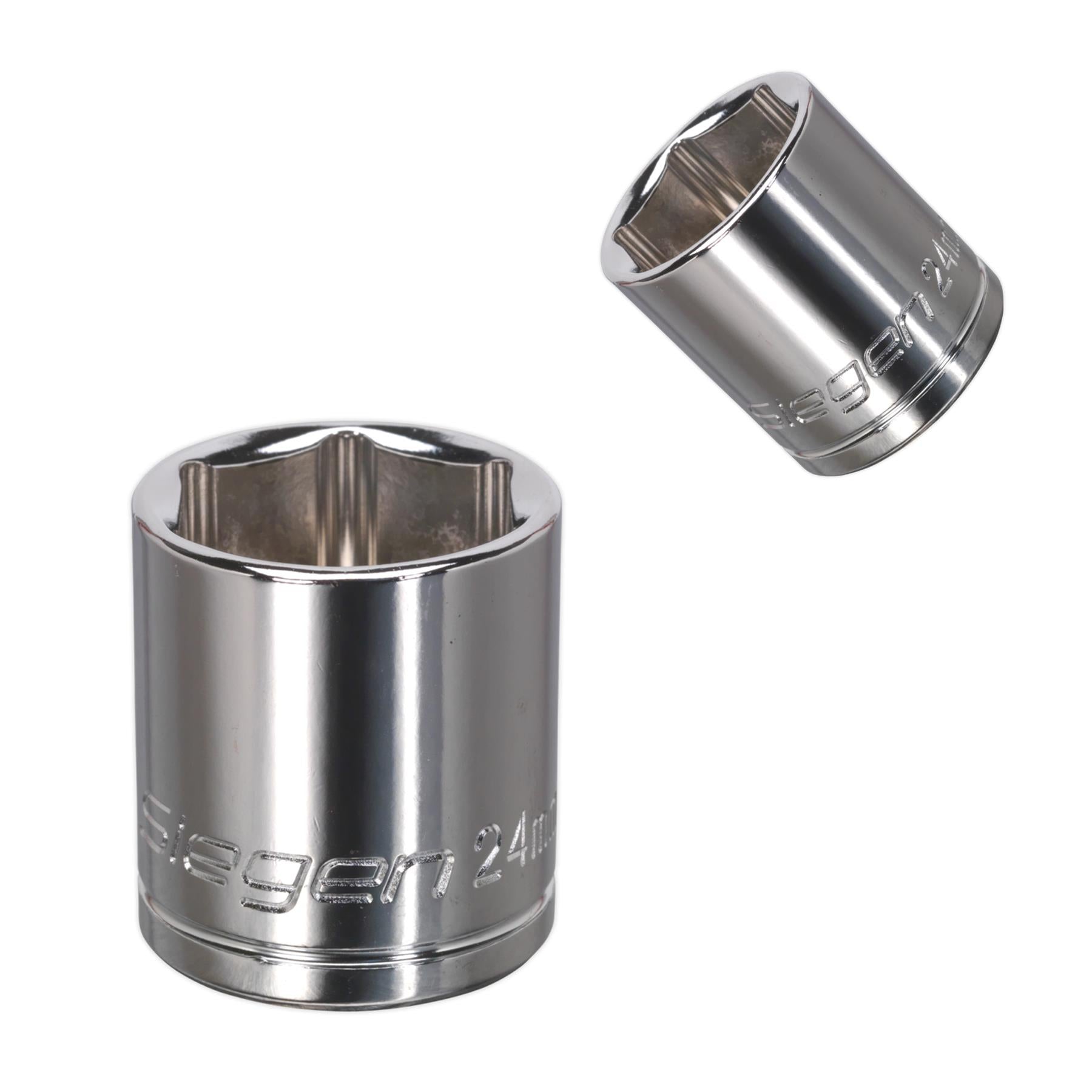 Sealey WallDrive Socket 24mm 1/2"Sq Drive