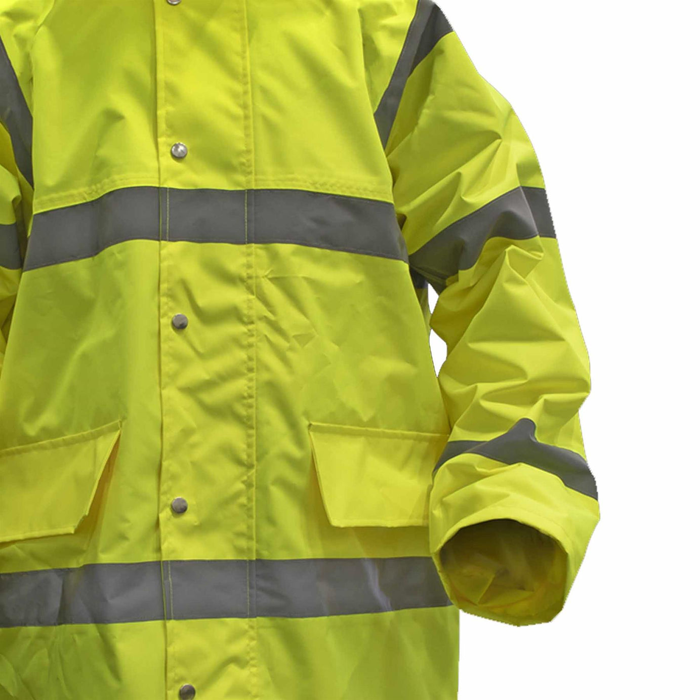 Sealey High Visibility Road Safety Jacket Motorway Yellow Waterproof XX-Large