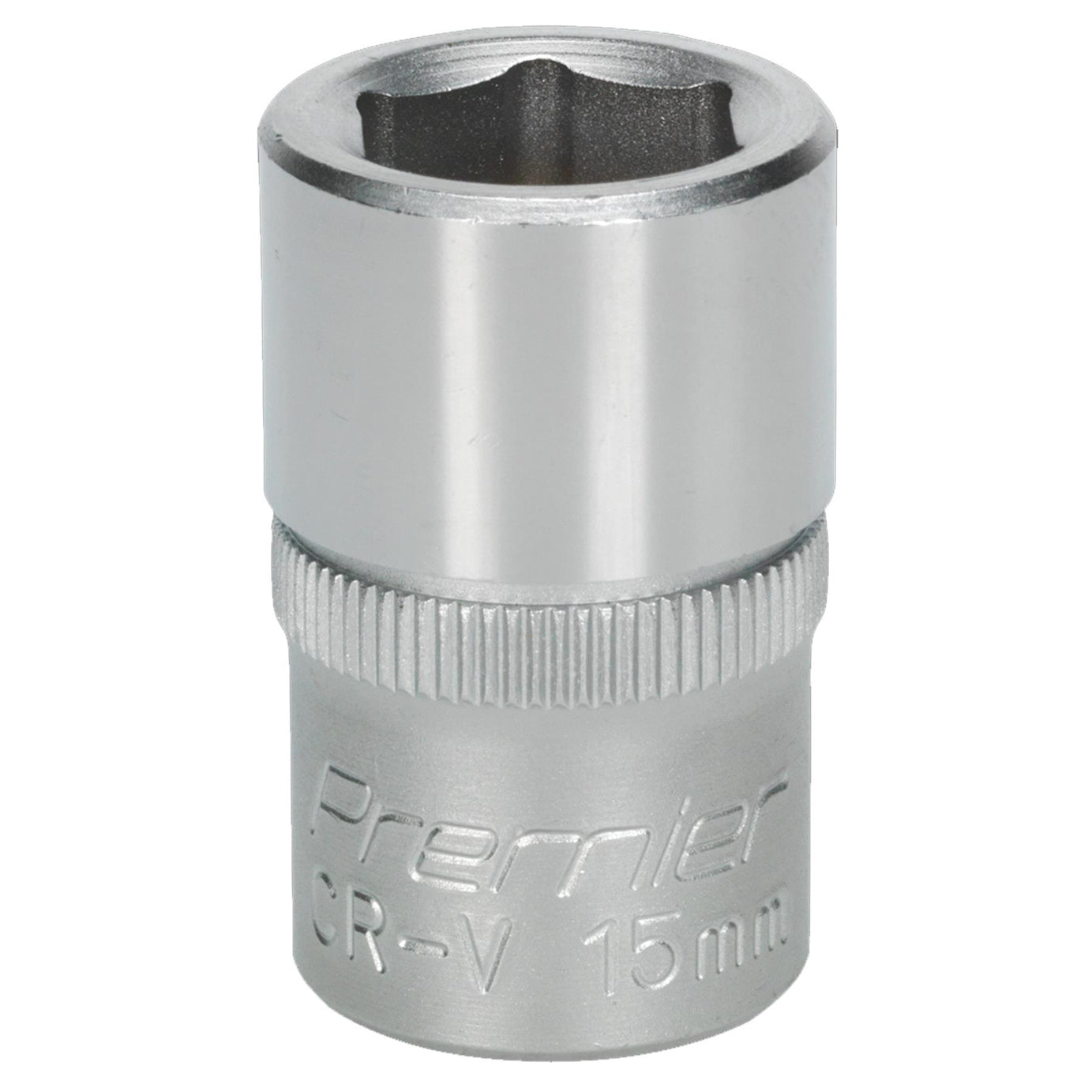 Sealey WallDrive Socket 15mm 1/2"Sq Drive Chrome Vanadium