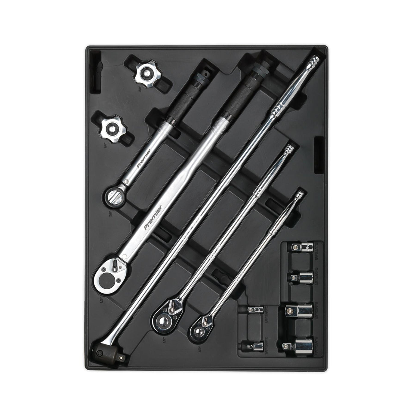 Sealey Tool Tray with Ratchet, Torque Wrench, Breaker Bar etc 13pc