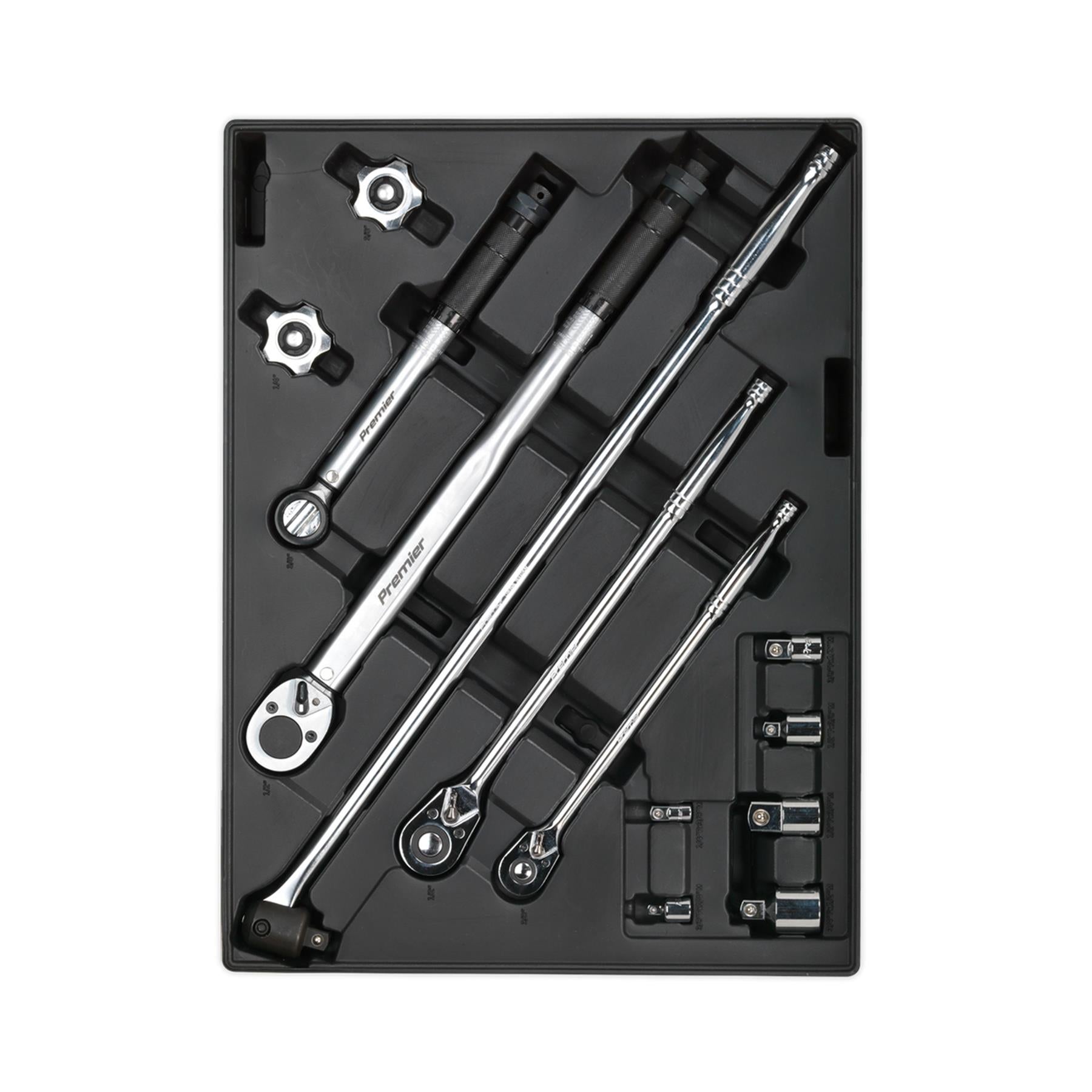 Sealey Tool Tray with Ratchet, Torque Wrench, Breaker Bar etc 13pc