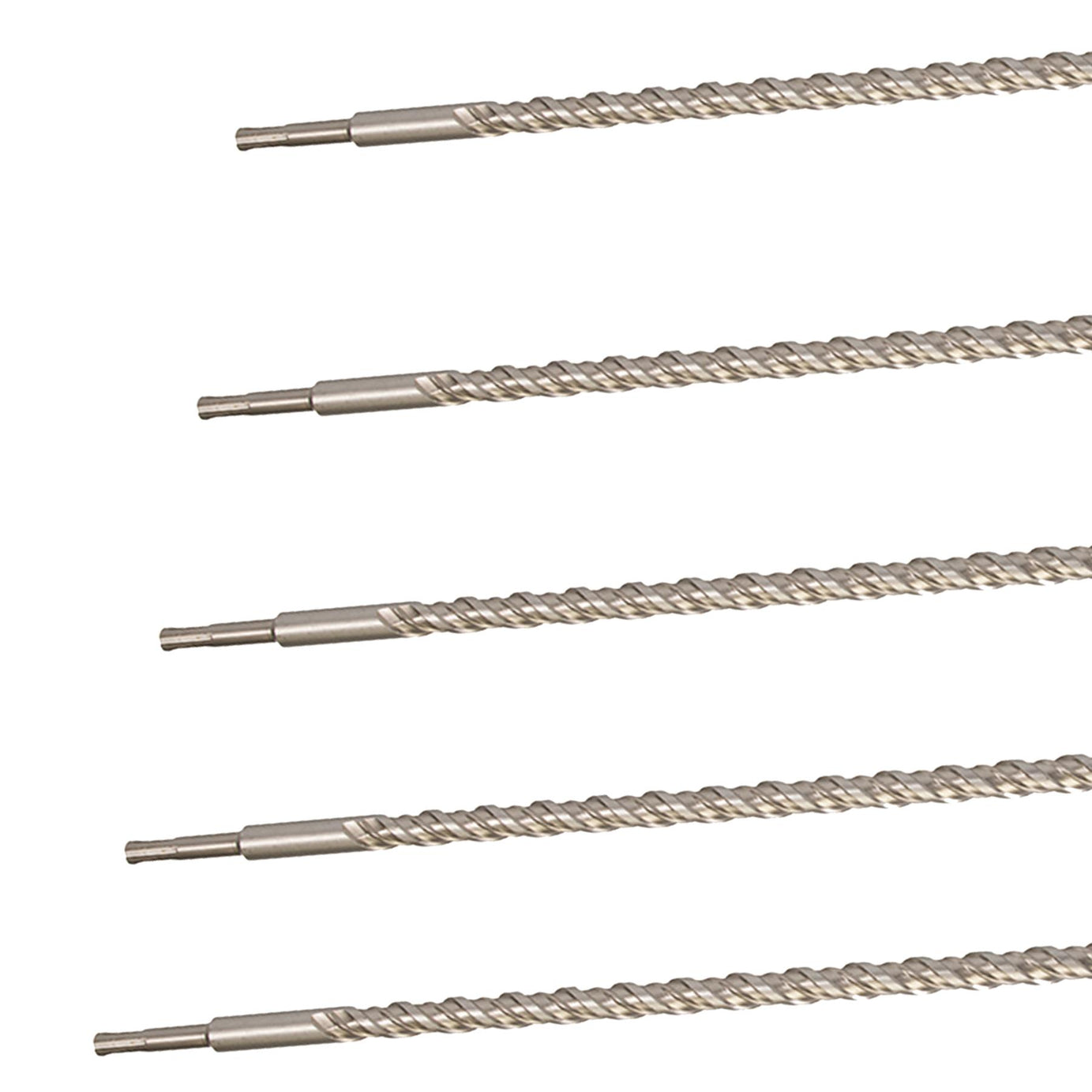 5 x SDS+ PLUS MASONRY DRILL BIT 18 x 600mm, TUNGSTEN CARBIDE TIP, FOR STONE CONCRETE BRICK