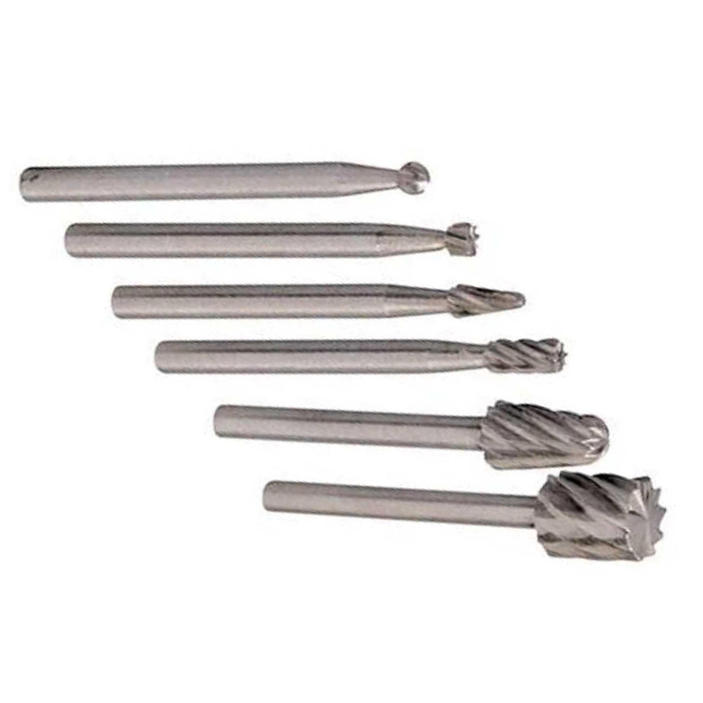 High Quality Rotary Tool Hss Burr 6Pce Set 2, 3, 5, 7mm Dia High Speed Fast Cut