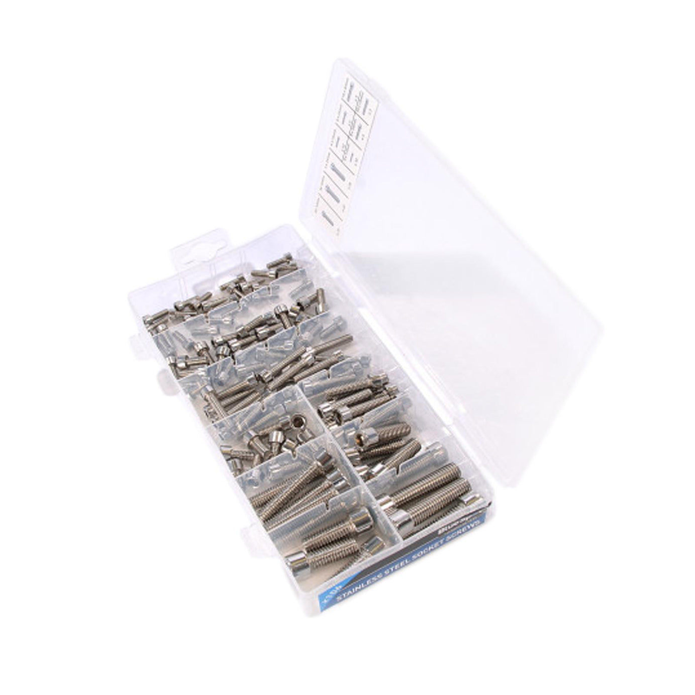 BlueSpot 106Pc Flat Head Phillips Self Tapping Screws Stainless Steel