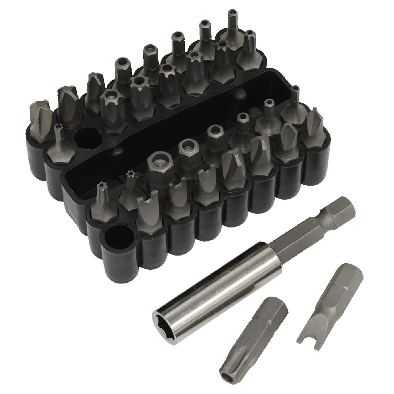Sealey Security Bit & Magnetic Adaptor Set 33pc