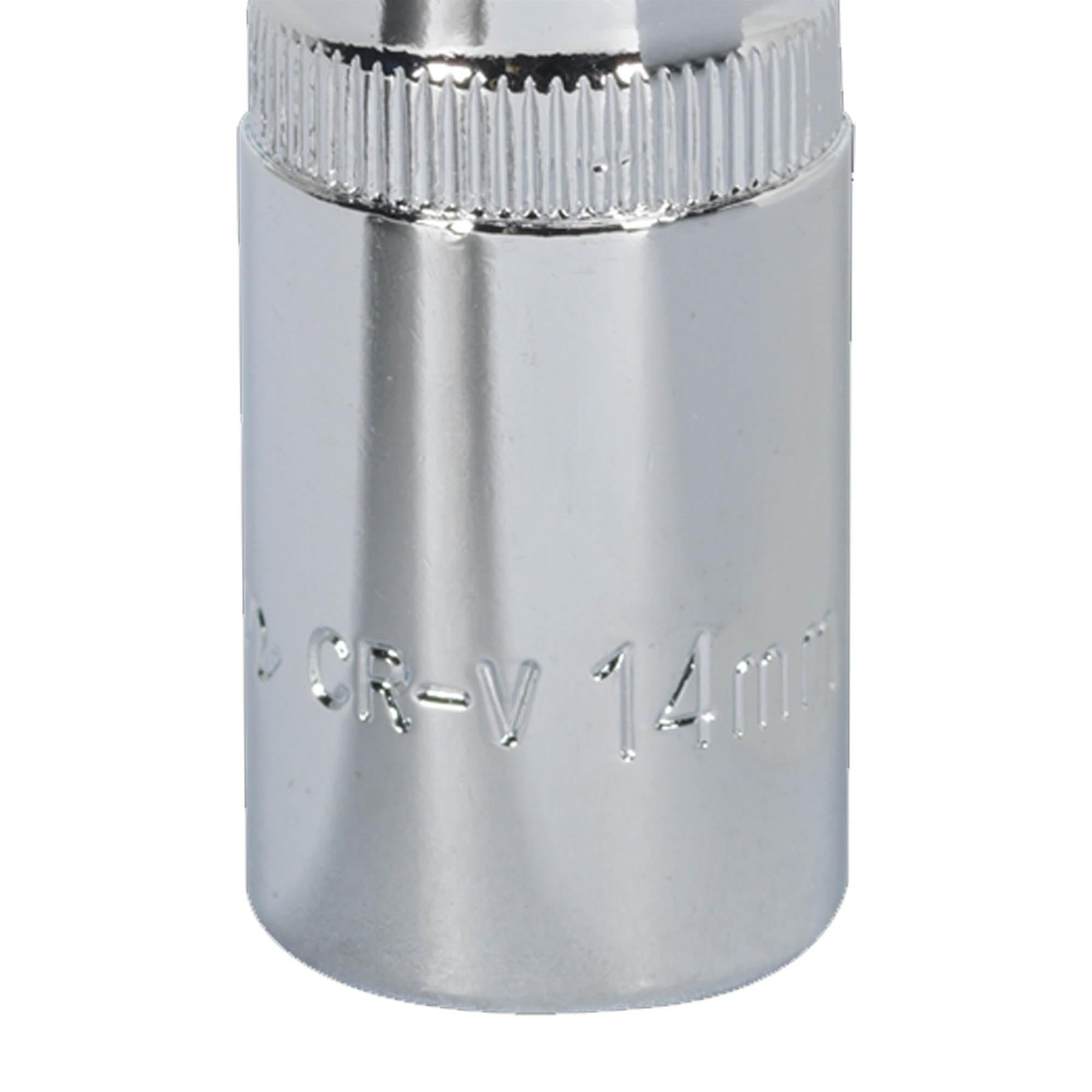 Sealey WallDrive Socket 14mm Deep 1/2"Sq Drive Fully Polished