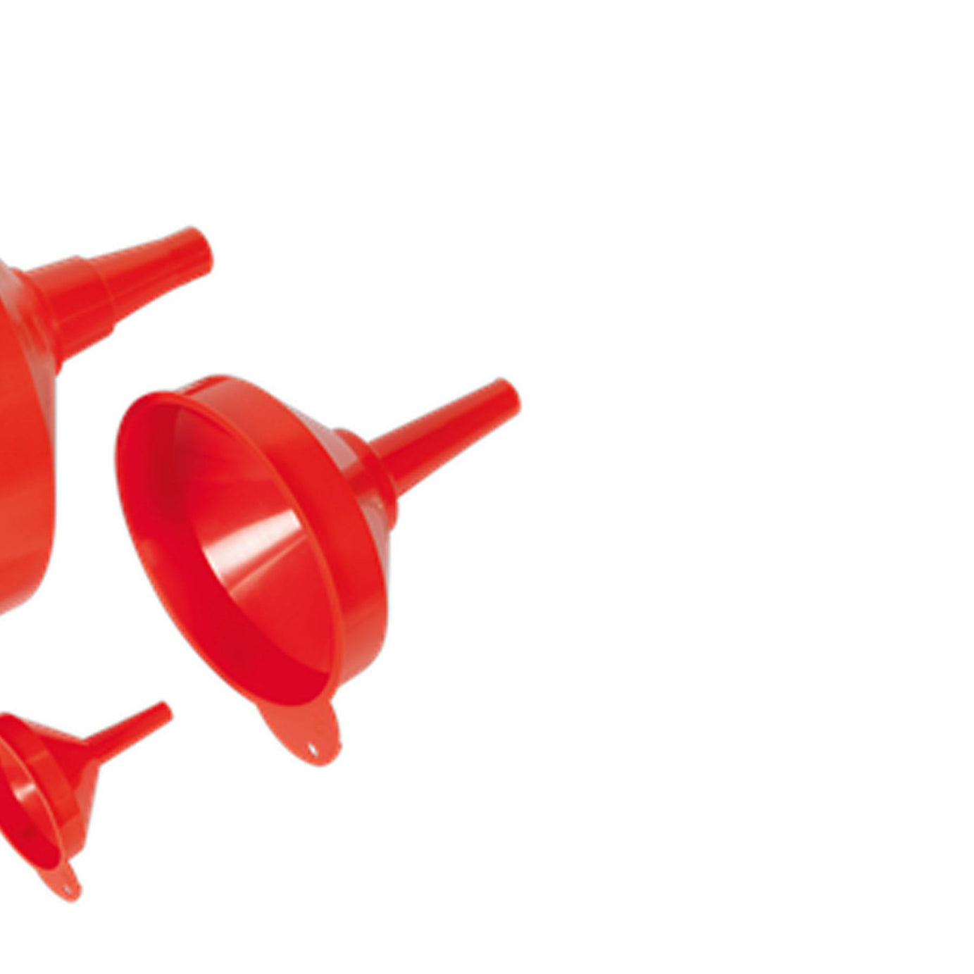 Sealey Funnel Set 3pc Fixed Spout