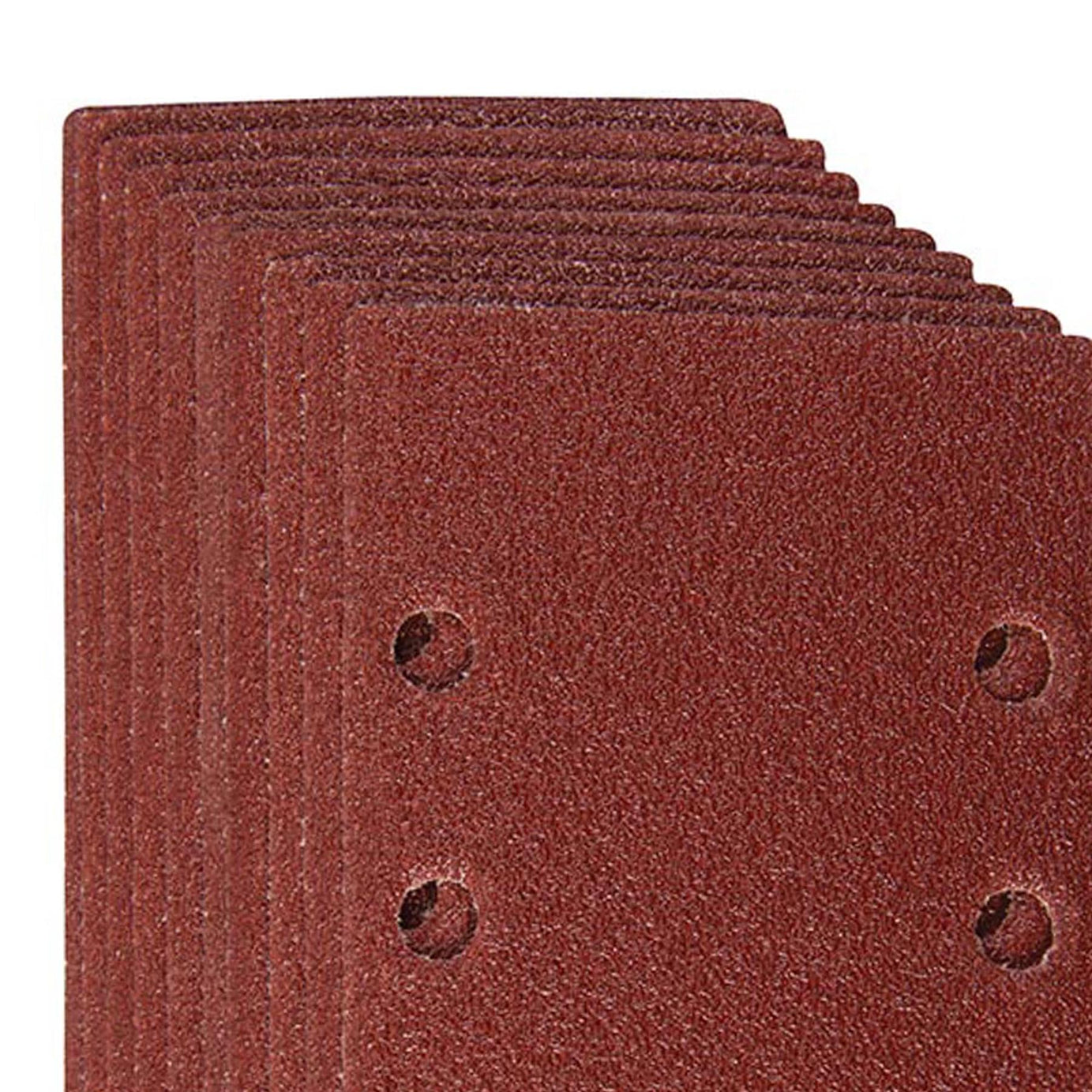 20 x 1/3 Punched Sanding Sheets, 93 x 190mm Sandpaper Pads Sander Hook and Loop 80 Grit
