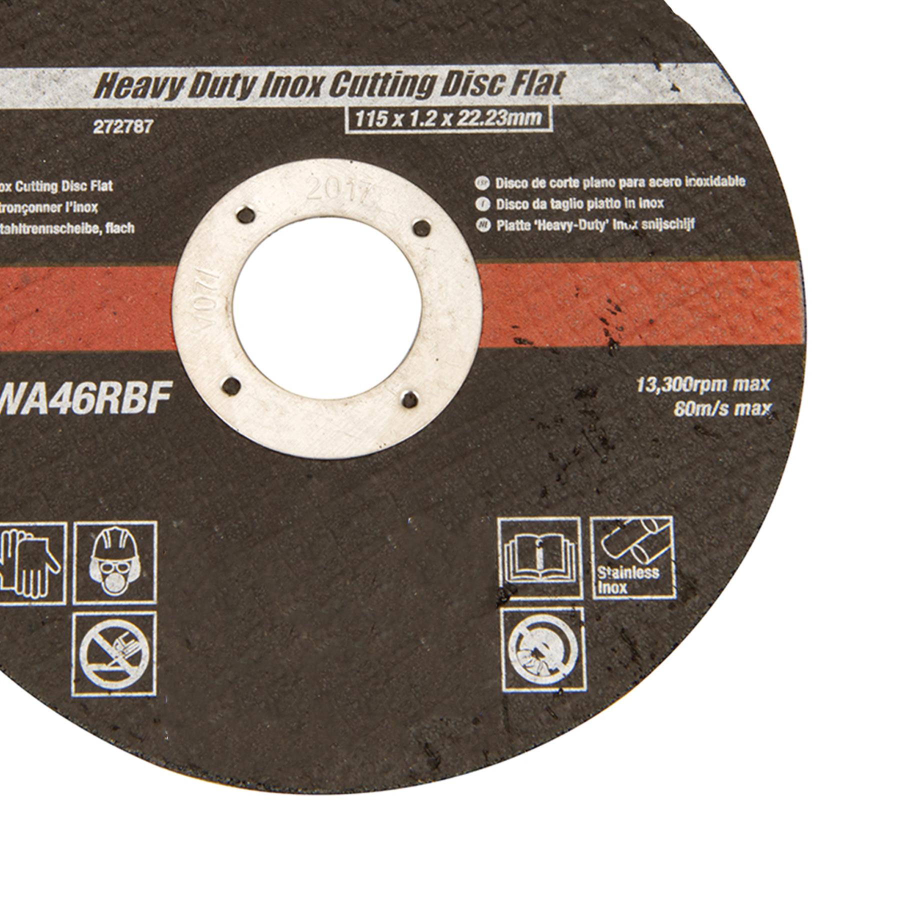 Cutting/Slitting Disc Flat 115 x 1.2 x 22.23mm - Inox Metal & Alloy