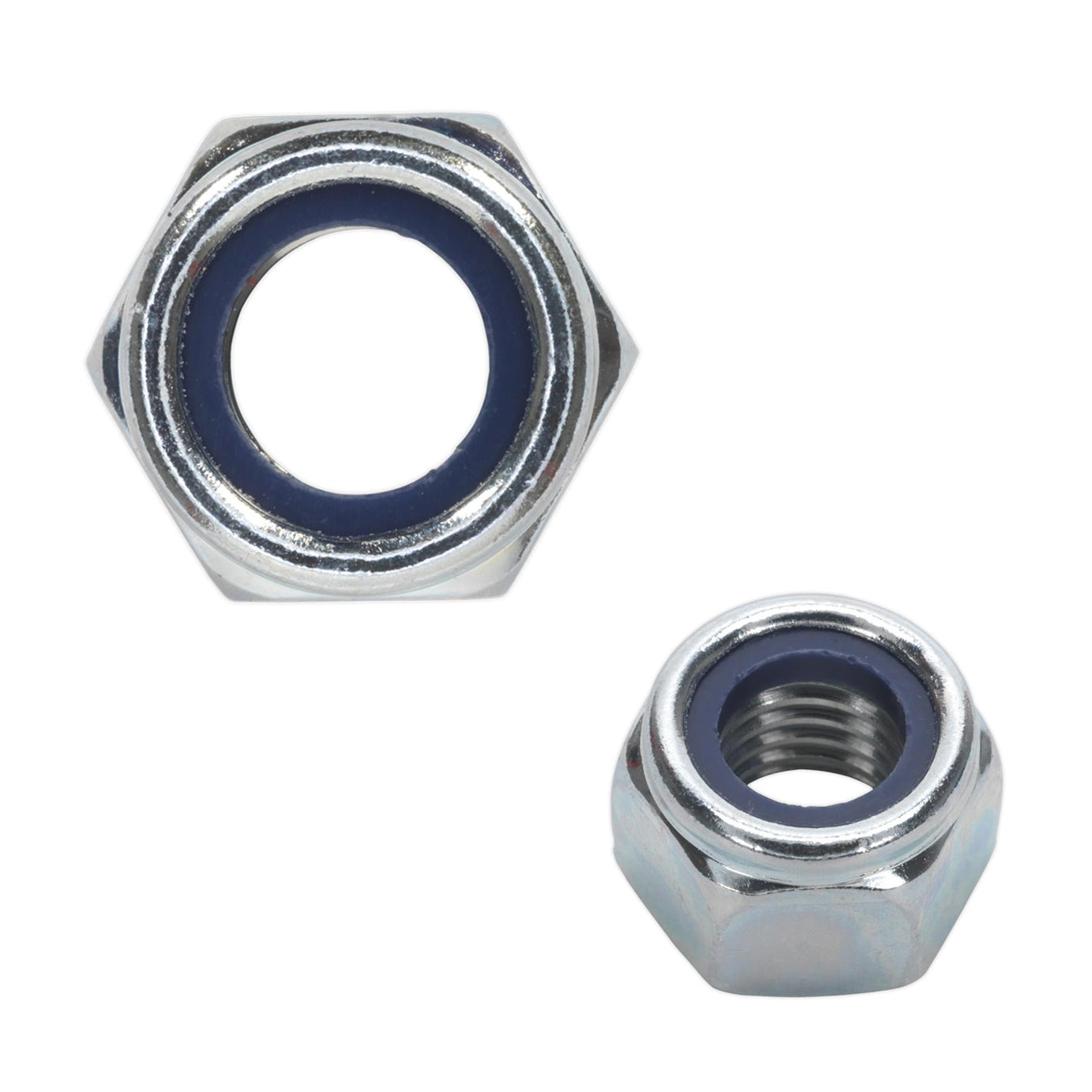 Sealey Nylon Locknut M12 Zinc Pack of 25