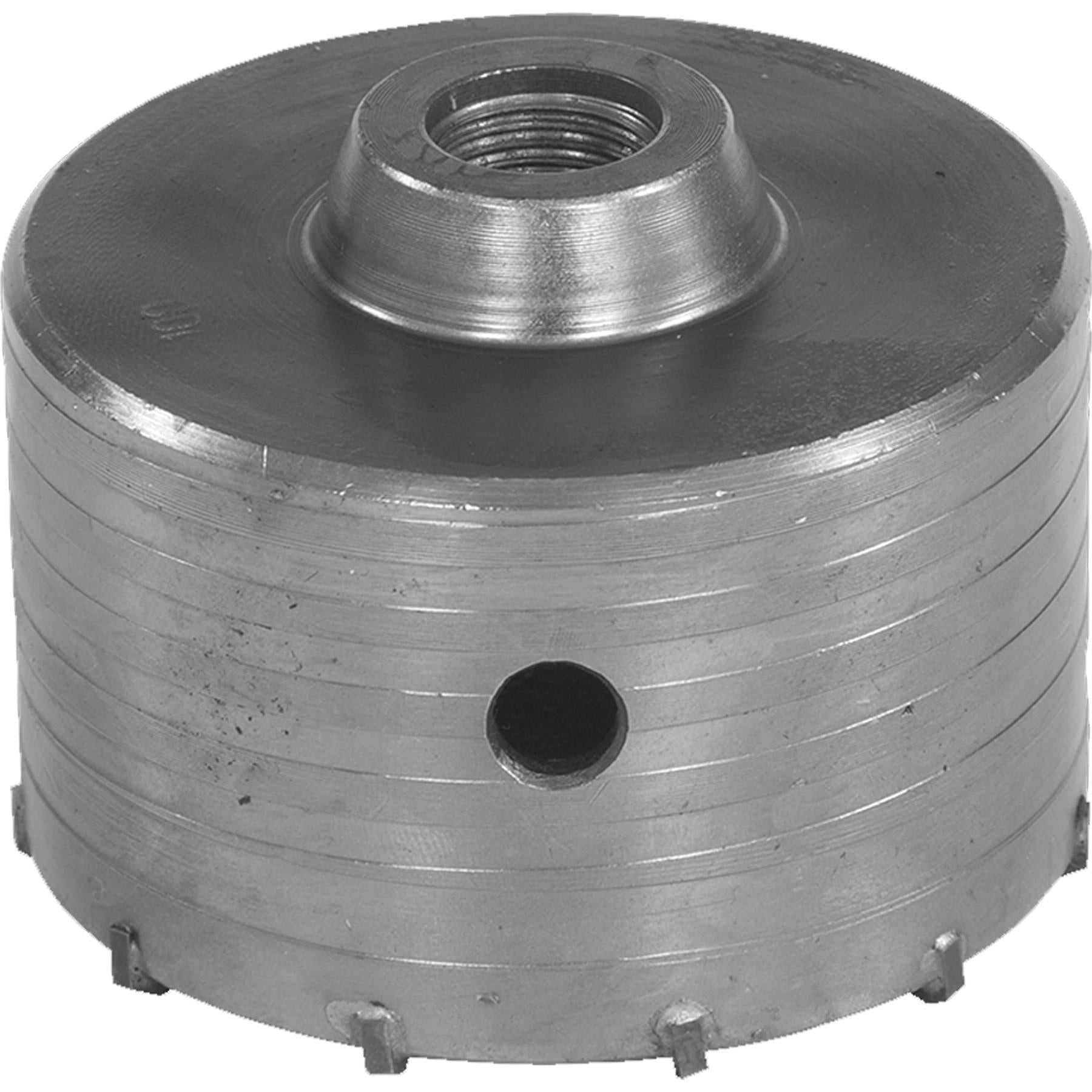 TCT Core Drill Bit 100mm Hole Saw Masonry Stone Brick SDS Plus 100mm Shaft Pilot