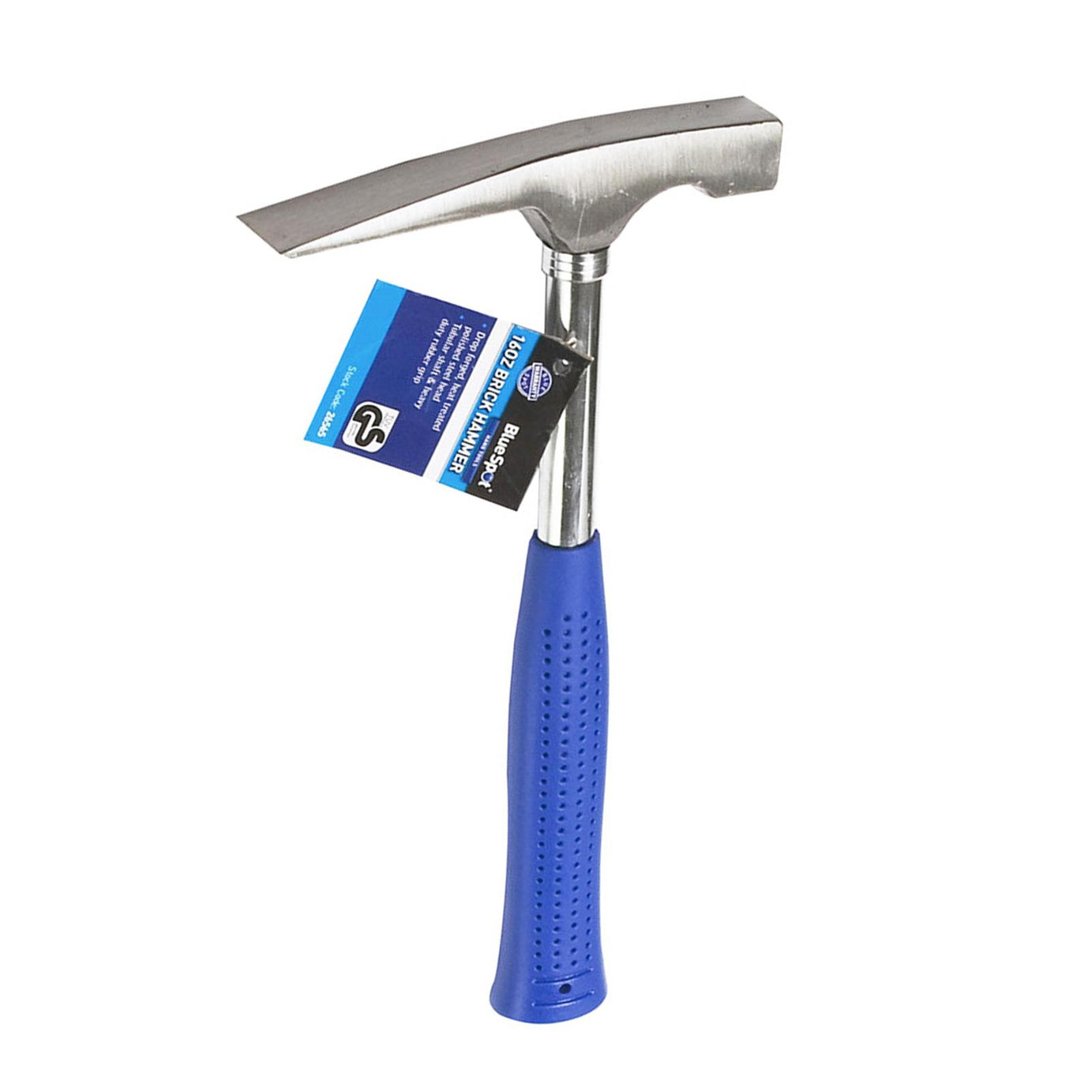 Bluespot 16oz 450g Brick Hammer Steel Tubular Shaft & Soft Rubber Grip Brickie