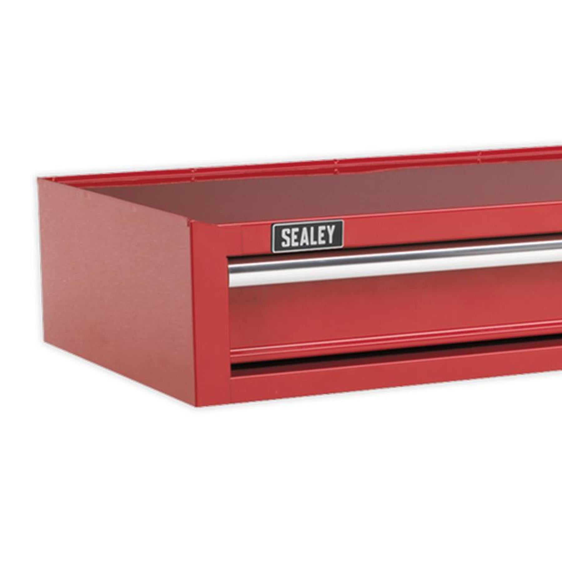 Sealey Mid-Box 1 Drawer with Ball Bearing Slides Heavy-Duty- Red