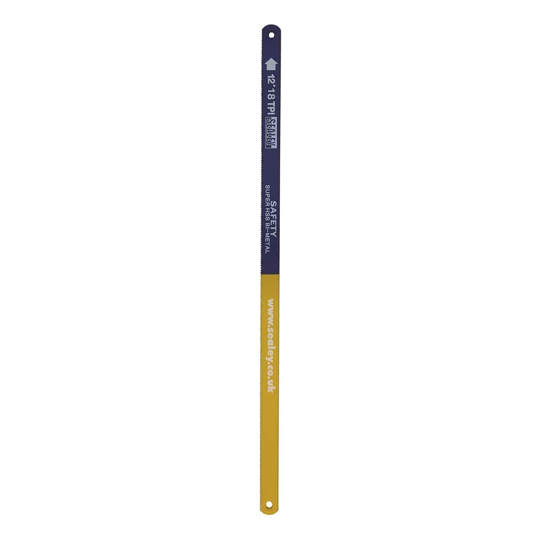 Sealey Hacksaw Blade 300mm HSS Bi-Metal 18tpi Pack of 5