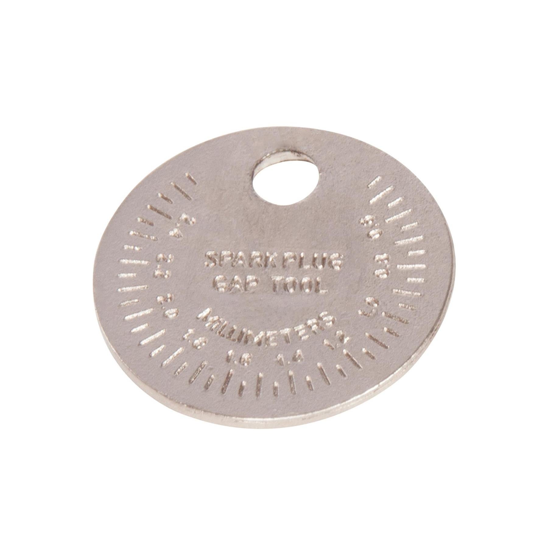 Spark Gap Plug Tool 0.5 - 2.55mm 0.02 - 0.1" Coin Type Tool With Flanged Hole