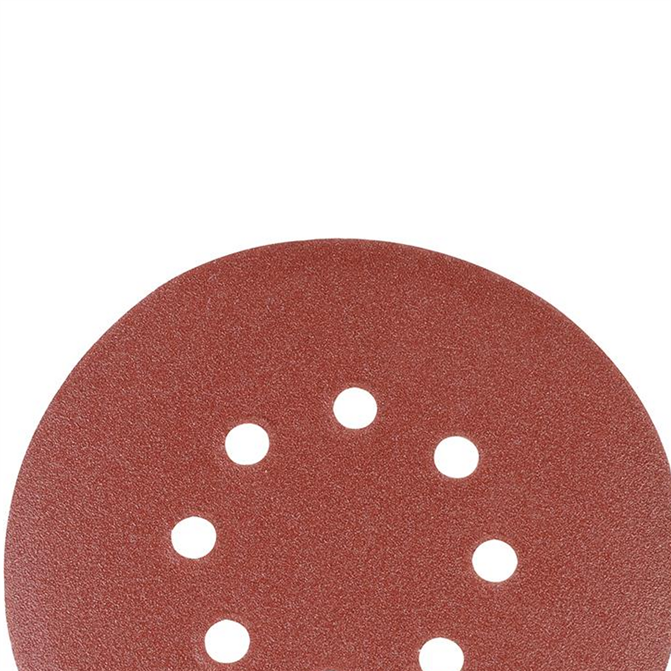 Punched Sanding Discs 150mm 10Pk Grit 80 Hook & Loop Aluminium Oxide New