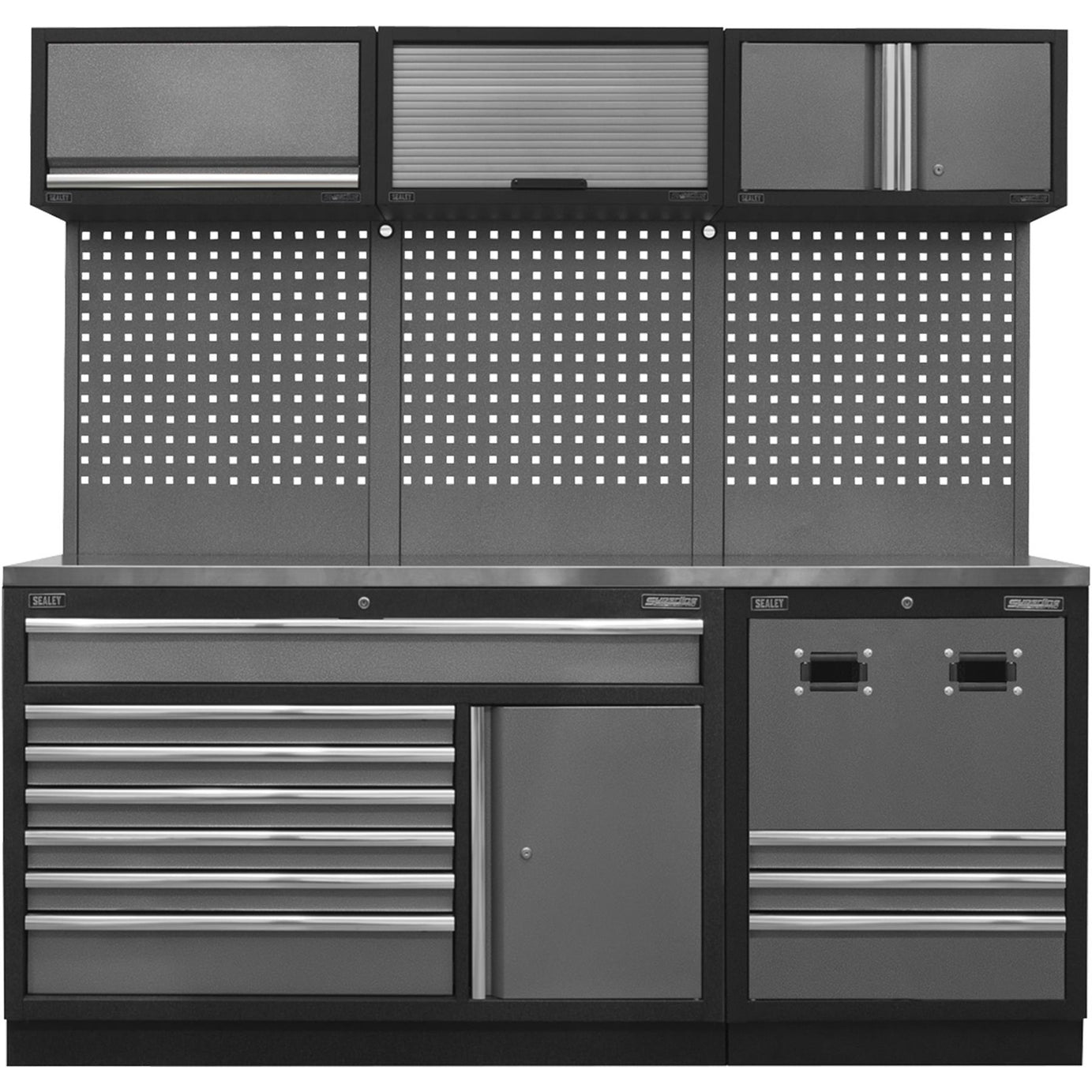 Sealey Modular Storage System Combo - Stainless Steel Worktop