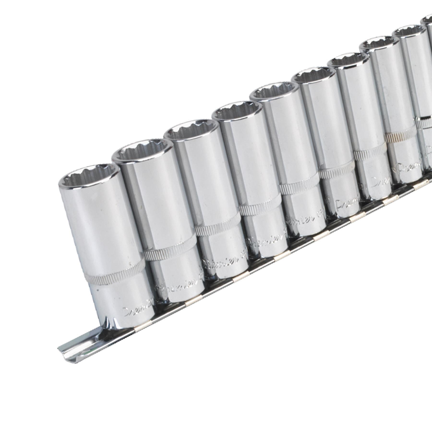 Sealey Socket Set 12pc 3/8"Sq Drive 12pt Deep WallDrive Metric