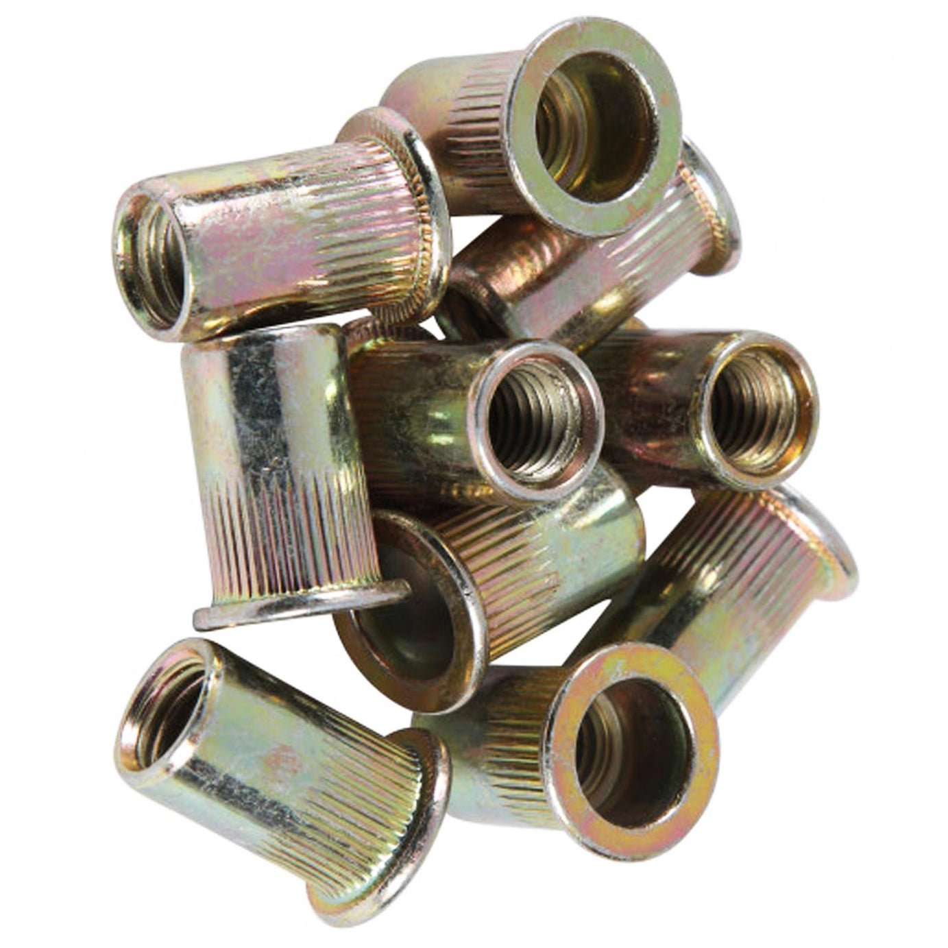 BlueSpot Rivet Nut Carbon Steel 45 PCE M10 Rivnut Threaded Insert Pack