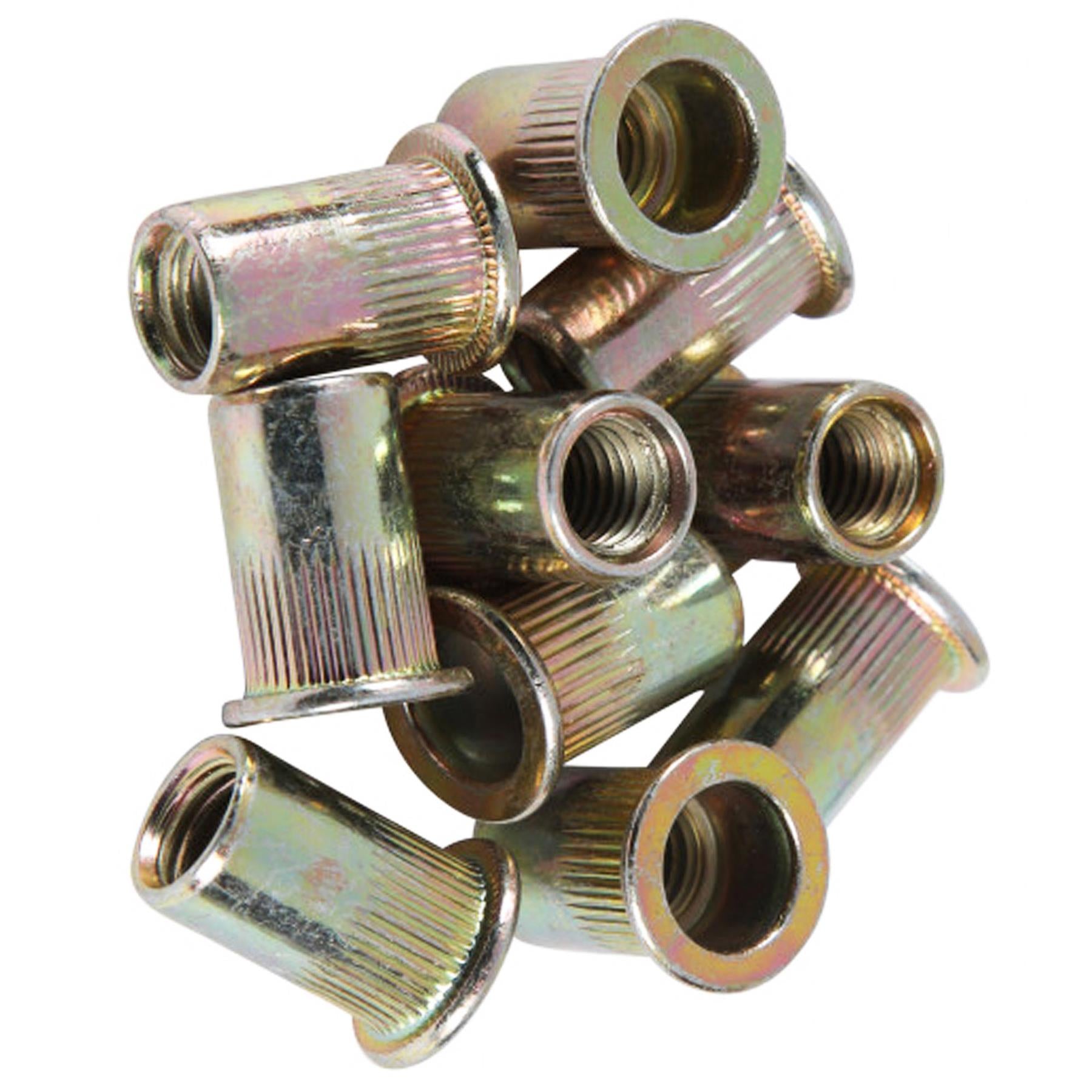 BlueSpot Rivet Nut Carbon Steel 45 PCE M10 Rivnut Threaded Insert Pack