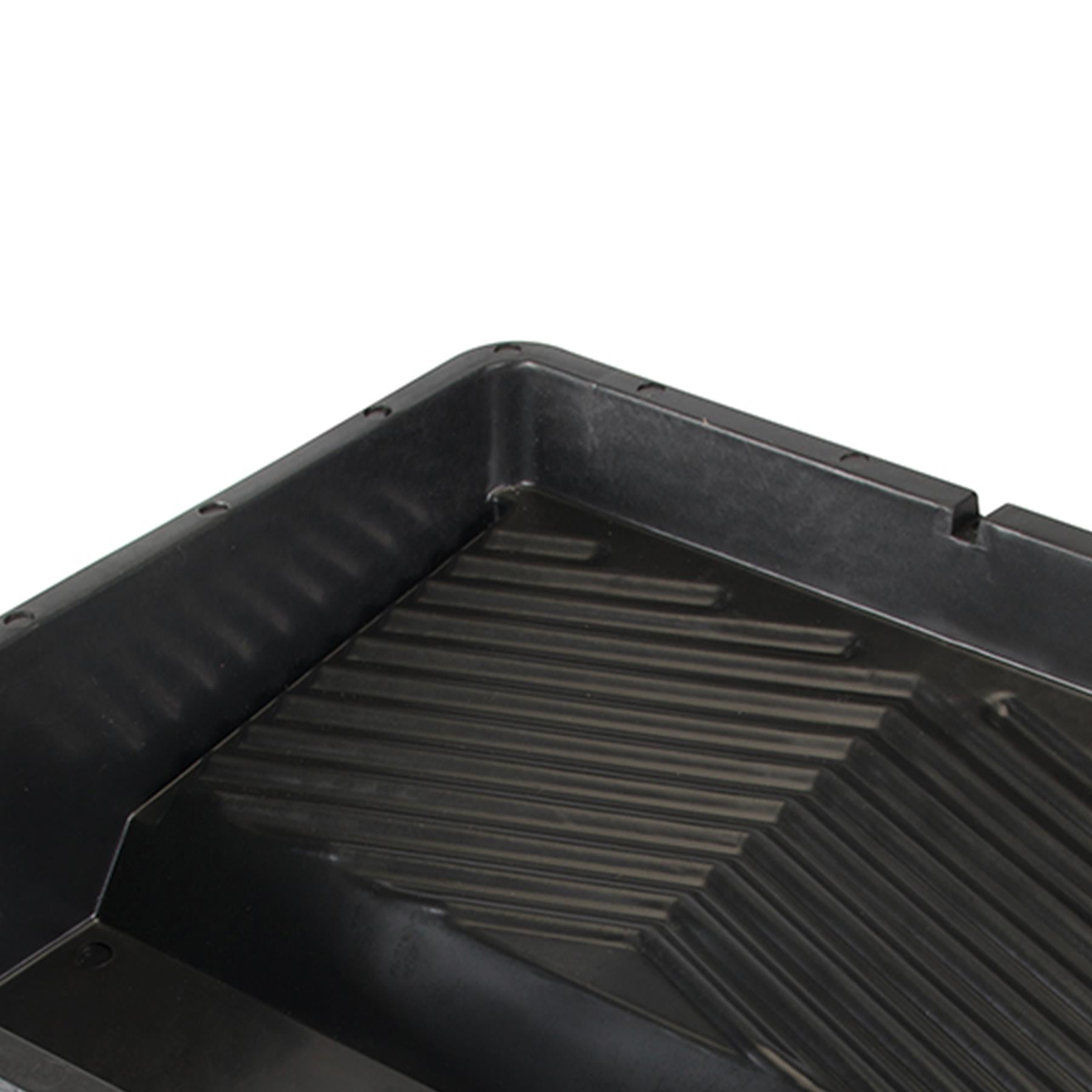 Durable Black Polypropylene Roller Tray Oil & Water Paints Textured Based Tray