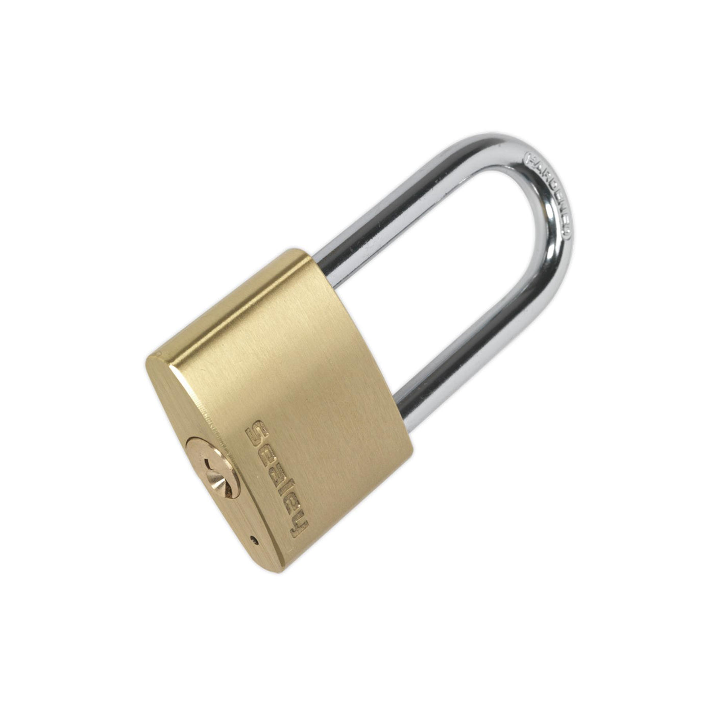 Sealey Brass Body Padlock Long Shackle 50mm