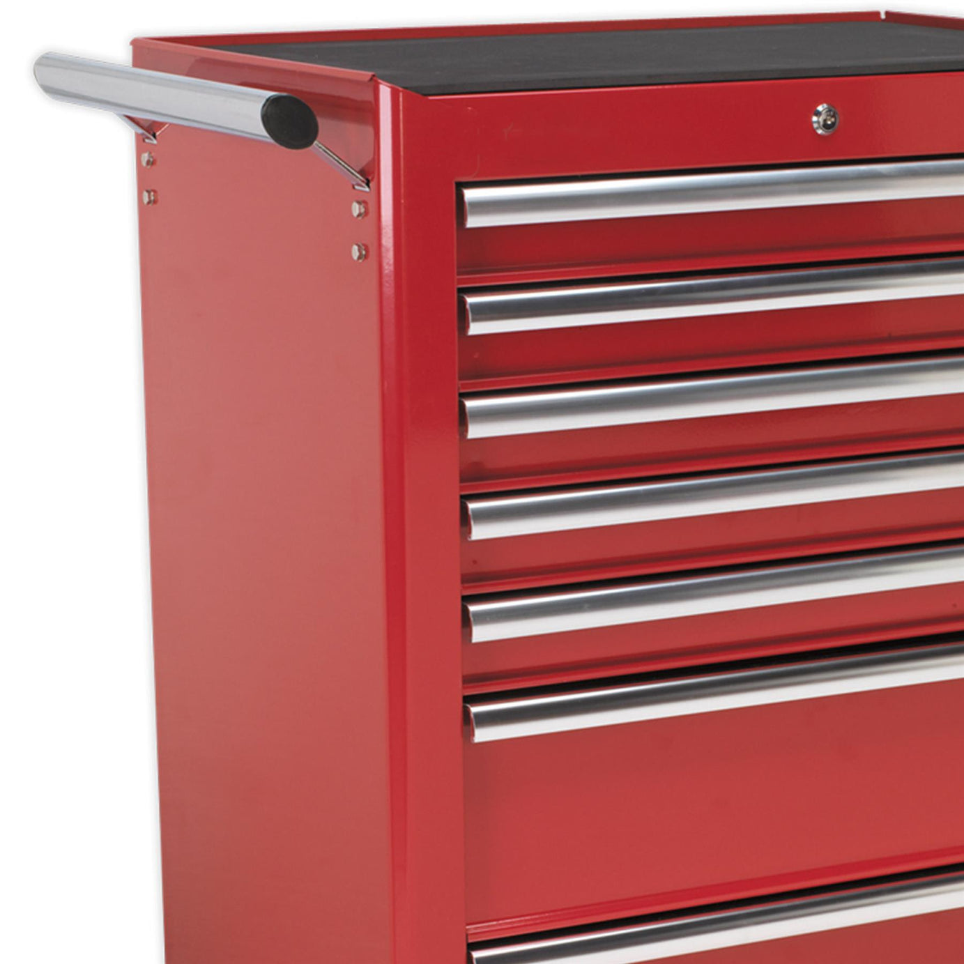 Sealey Rollcab 7 Drawer with Ball Bearing Slides - Red