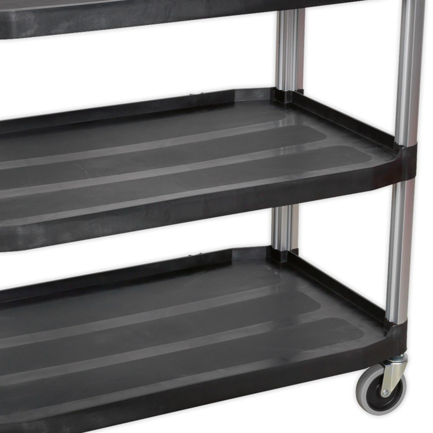 Sealey Workshop Trolley 3-Level Composite  40kg capacity per shelf