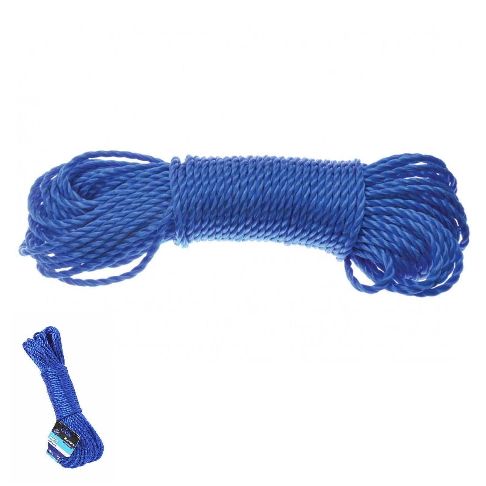 BlueSpot Tools 80422 30m x 7mm (100ft) Poly Rope High Quality Long Lasting