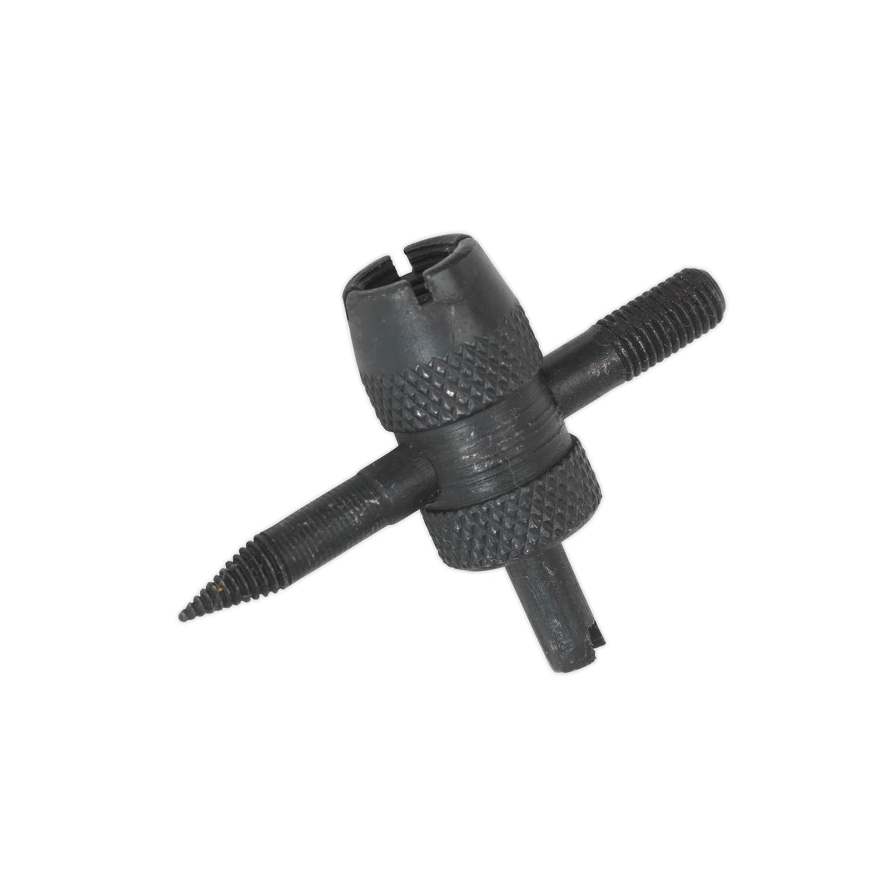 Sealey Tyre Valve Service Tool Phosphate Finish With Knurled Body