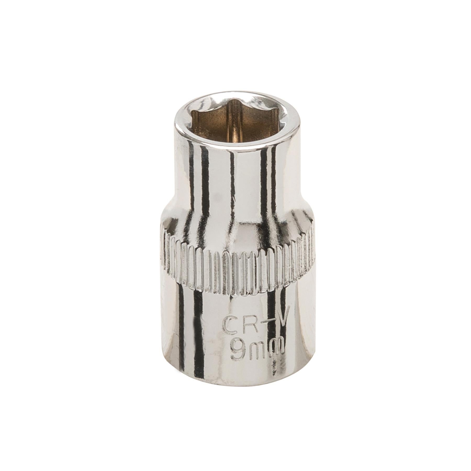 Socket 3/8" Drive Metric Hex Square 9mm Individual Hex Polished Crv Tool