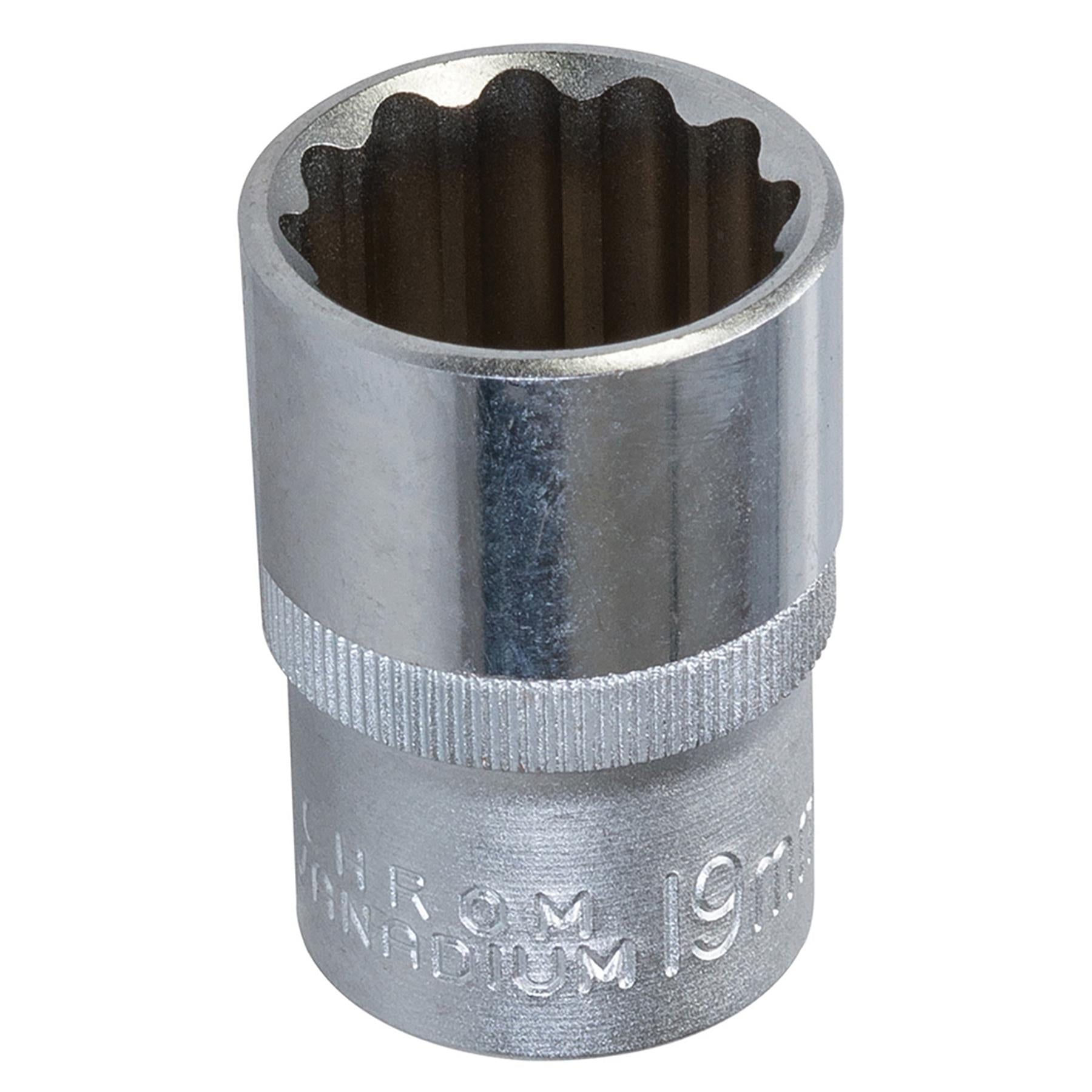 King Dick Socket 1/2" Sd 12pt Metric 19mm