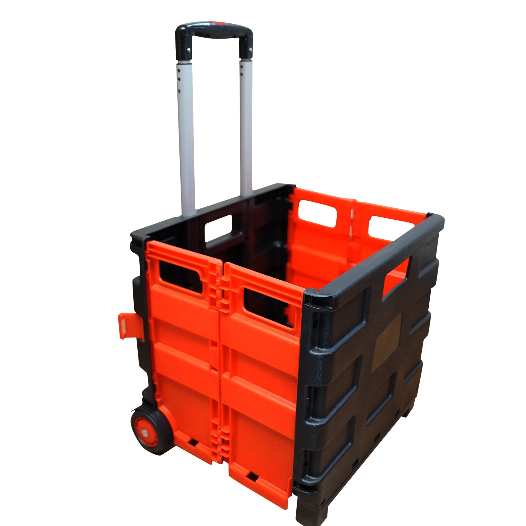 Large Folding Shopping Trolley Cart 25KG Foldable Rolling Storage Box Car Boot