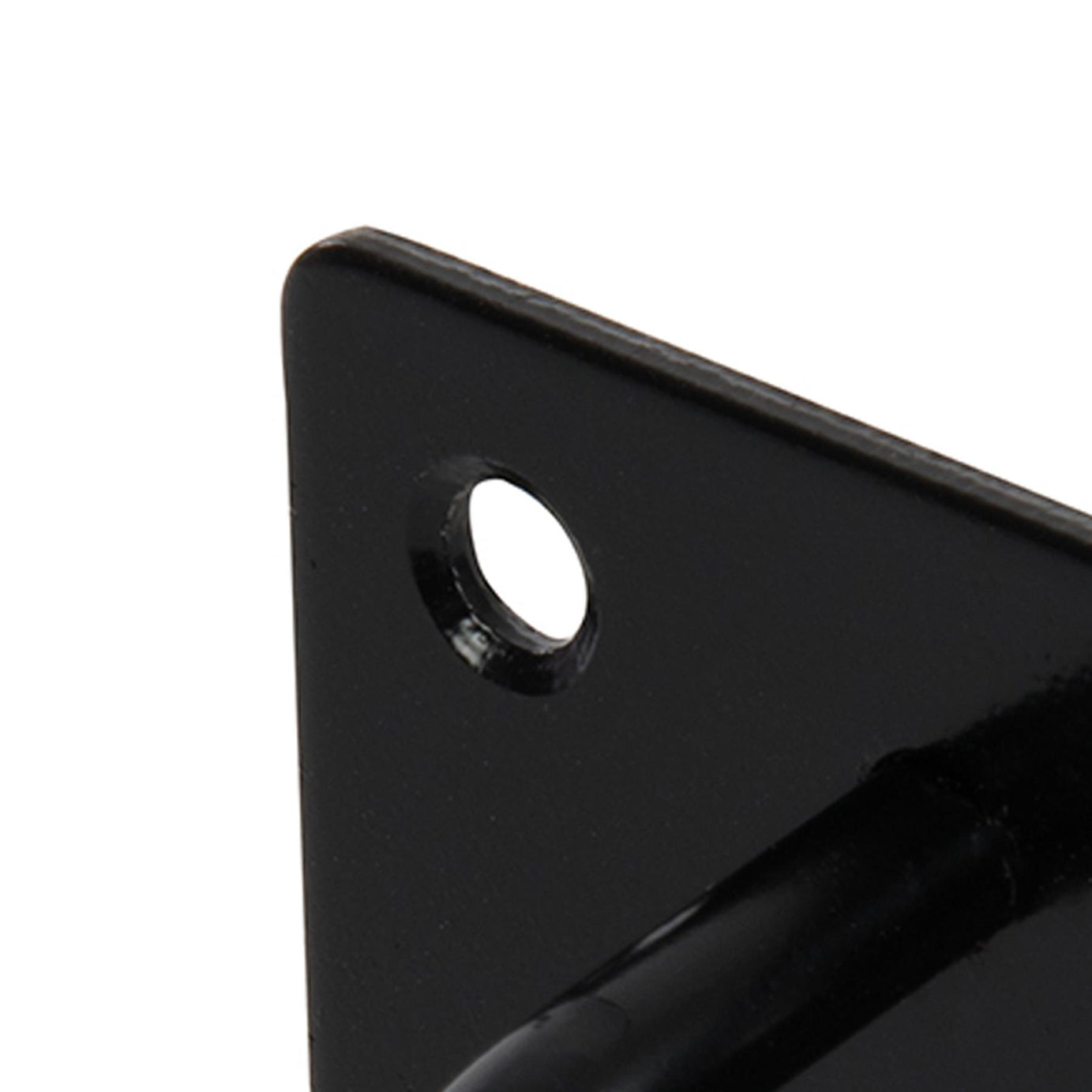 Chain Plate - Staple 50mm X 50mm Black Corrosion Resistant Weatherproof