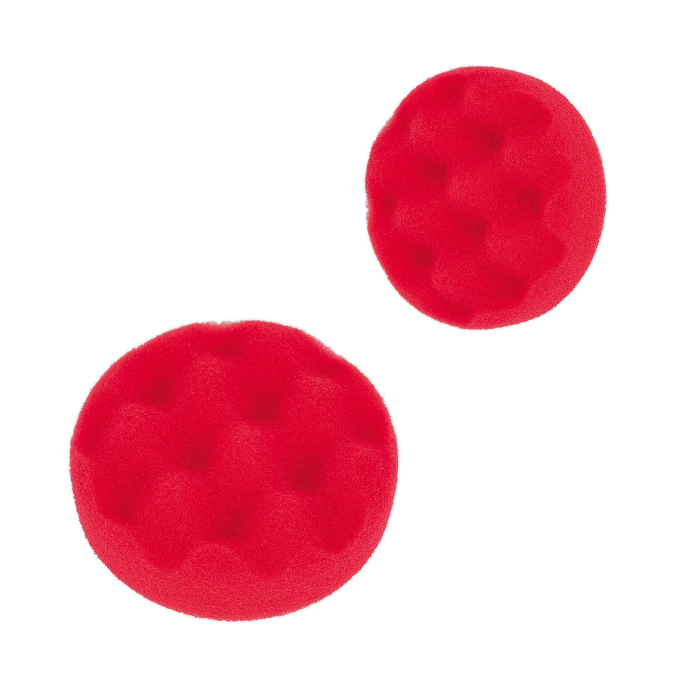 Sealey Buffing & Polishing Foam Head Hook/Loop 80x25mm Red/U-Soft