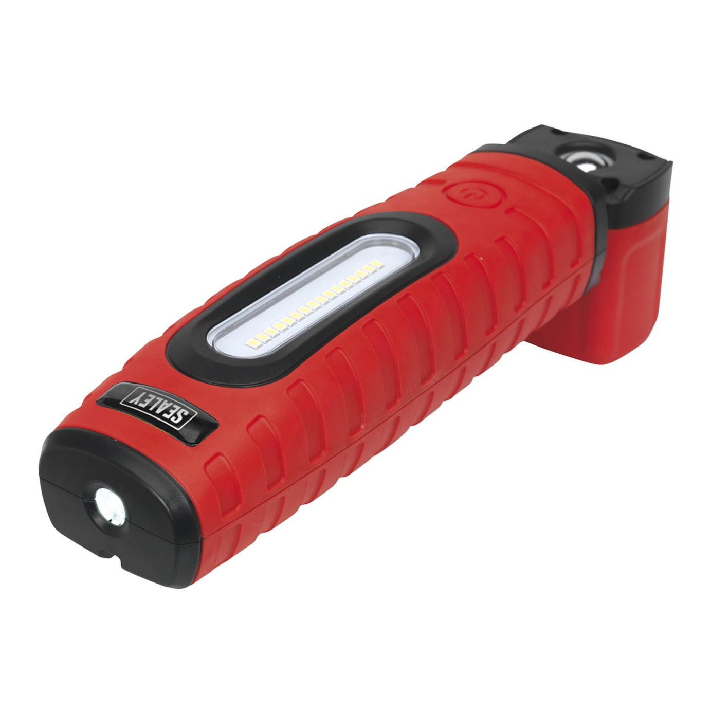 Sealey R/Charge 360 Insp Lamp 16 SMD LED & 3W LED Red 2 x Li-ion