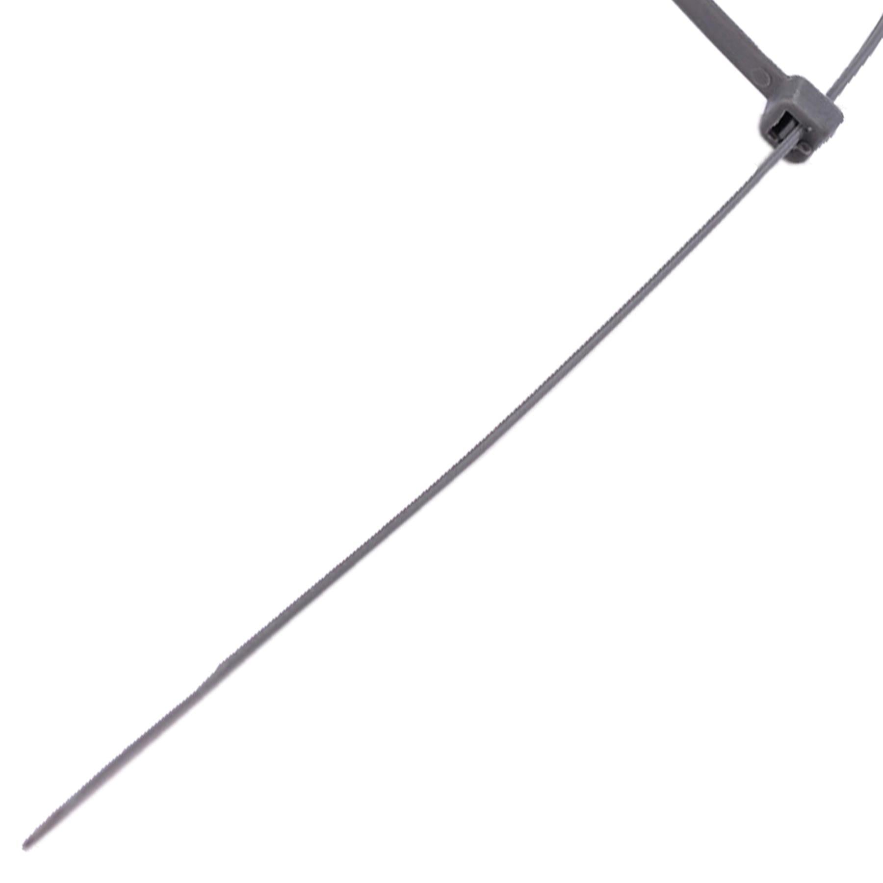 Cable Ties 50pc 4.8mm X 370mm Strong Silver Ideal for Wheel Trims BlueSpot