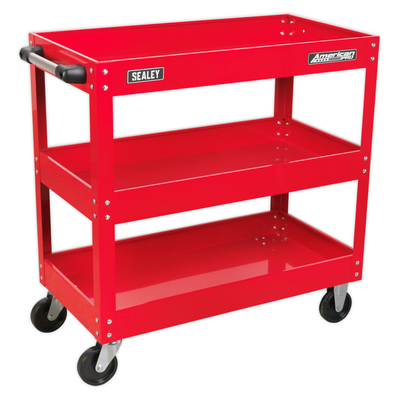 Workshop Trolley 3-Level Heavy Duty Garage & Workshop Trolley/Cart CX108 Sealey