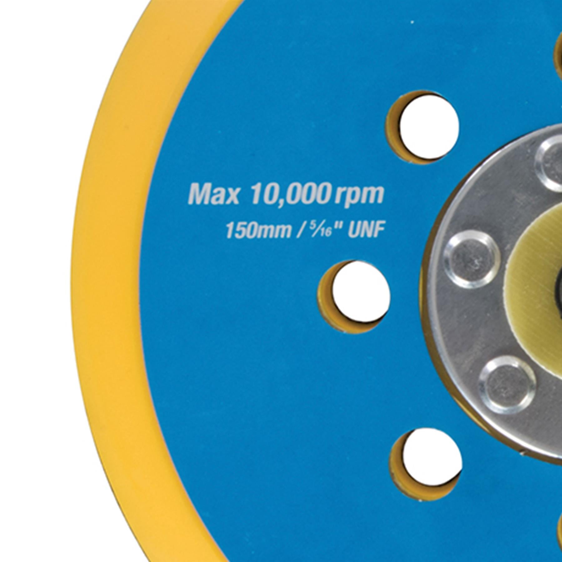 Hook & Loop Backing Pad 150mm / 5/16" Unf Polishing With Semi-Flexible Edge
