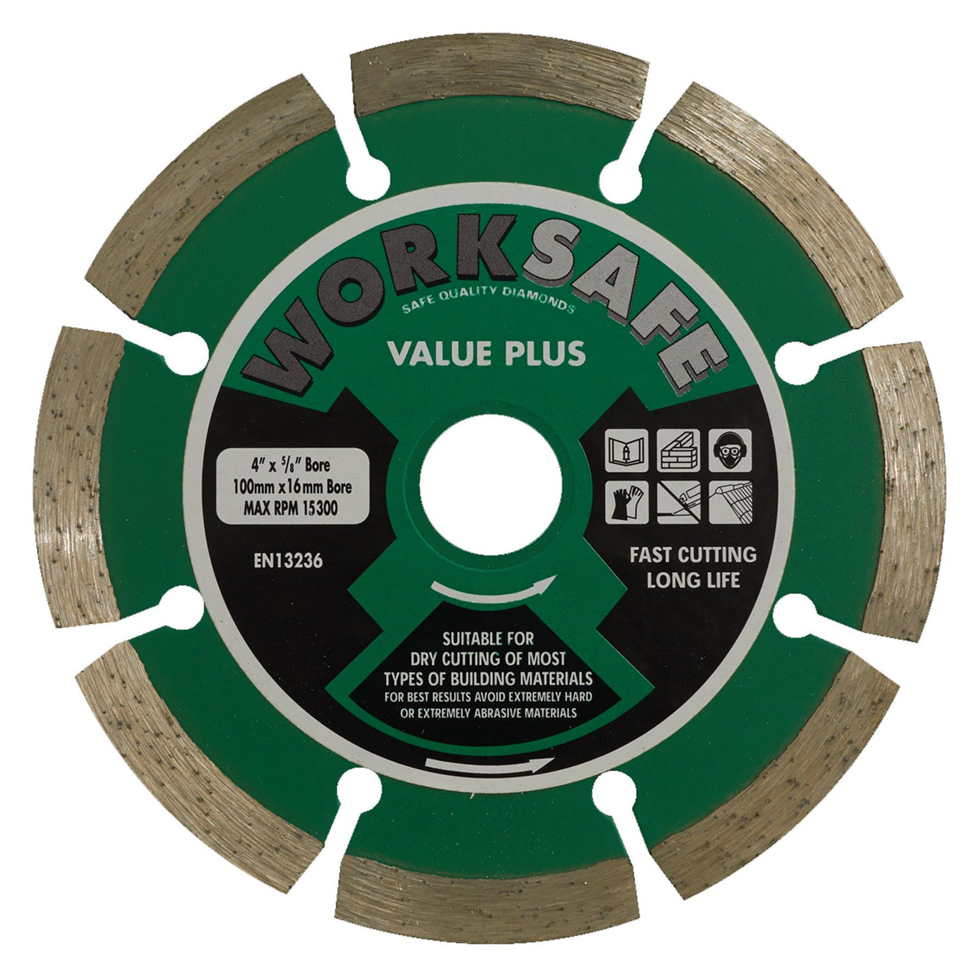 Sealey Value Plus Diamond Blade Ø100 x 16mm