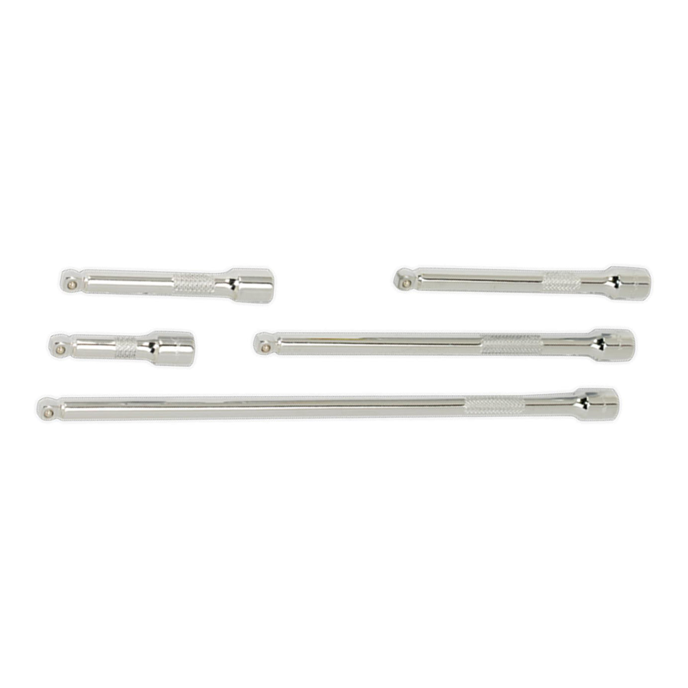 Wobble Extension Bar Set 5pc 1/4"Sq Drive. AK766 Sealey