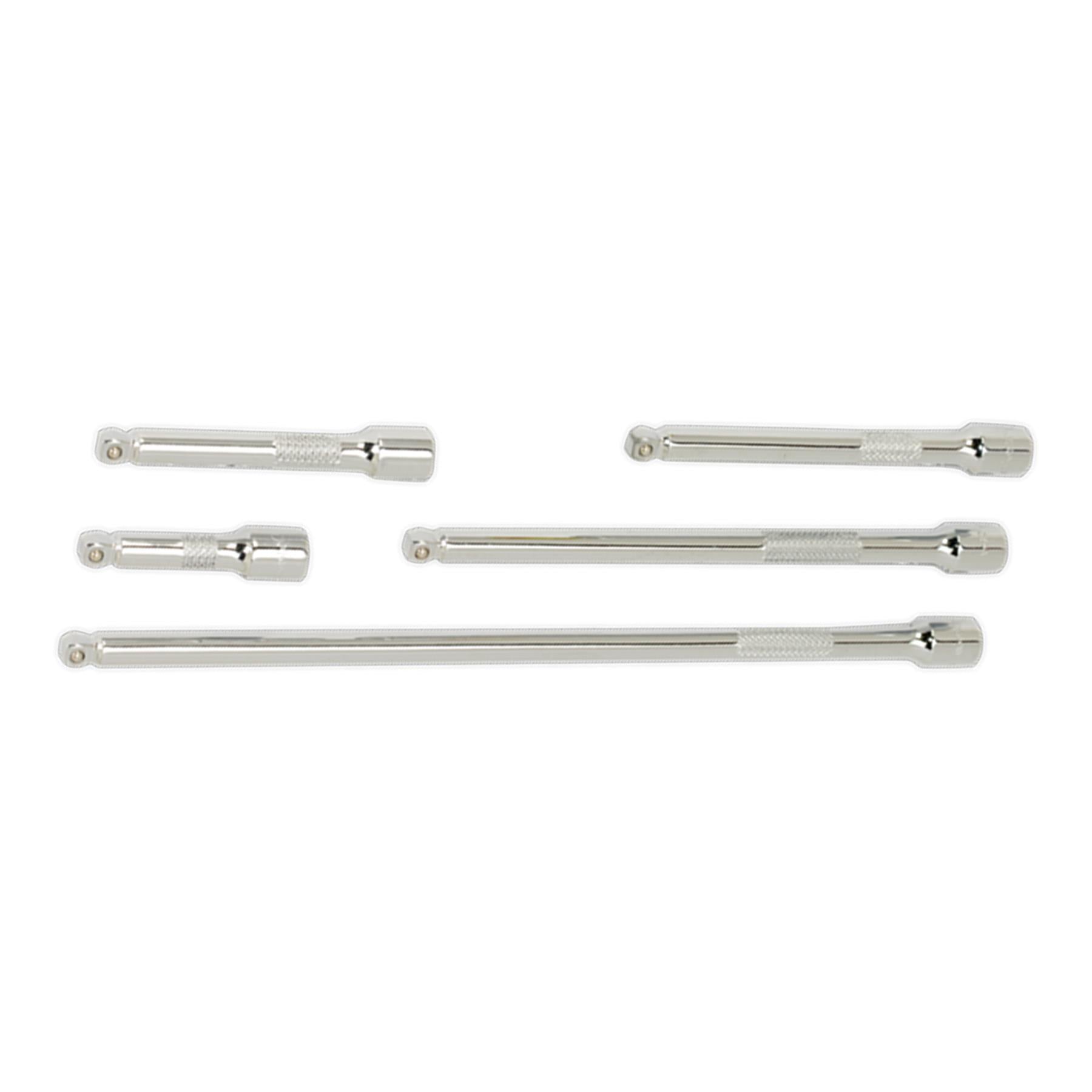 Wobble Extension Bar Set 5pc 1/4"Sq Drive. AK766 Sealey
